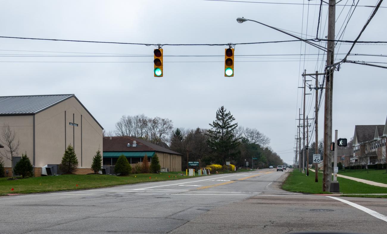 Photograph of Snouffer Road During Ohio's Stay At Home Order of 2020