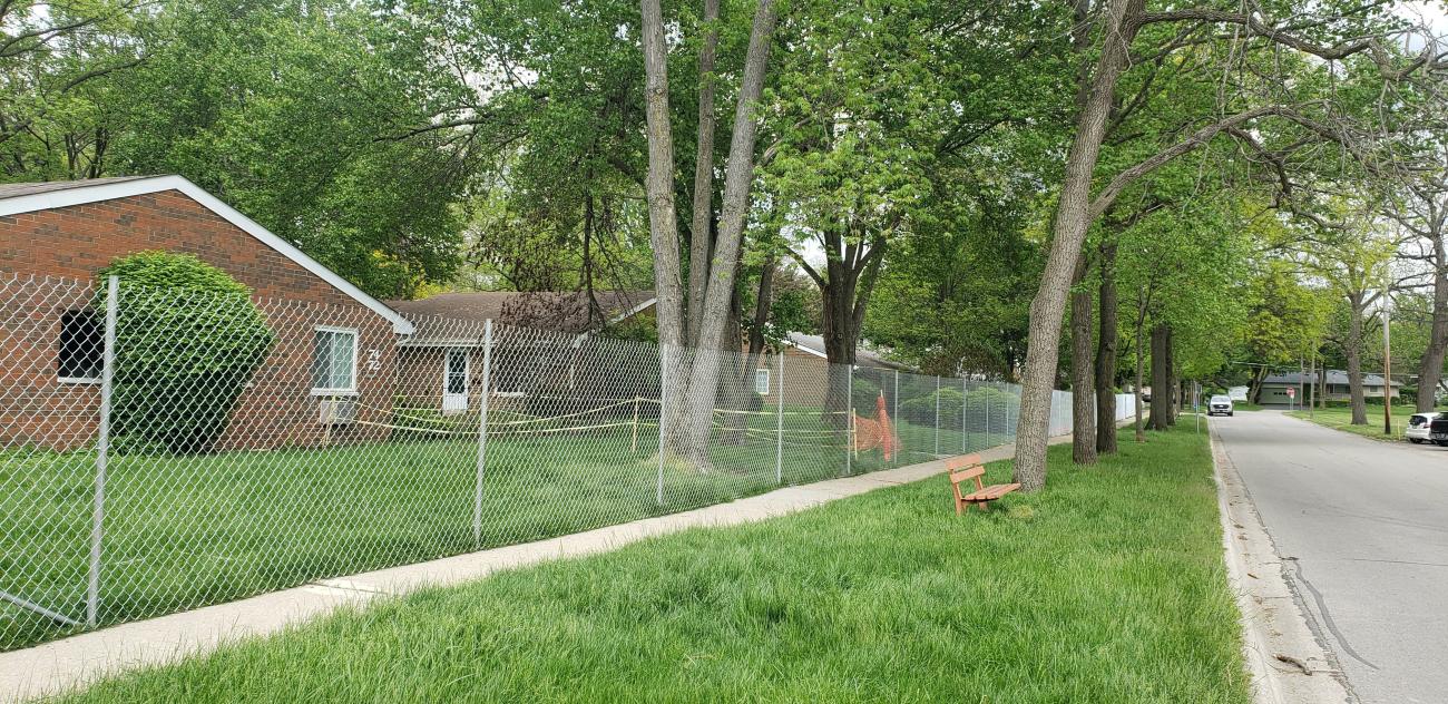Photograph of Stafford Village, Taken from Stafford Avenue Looking East