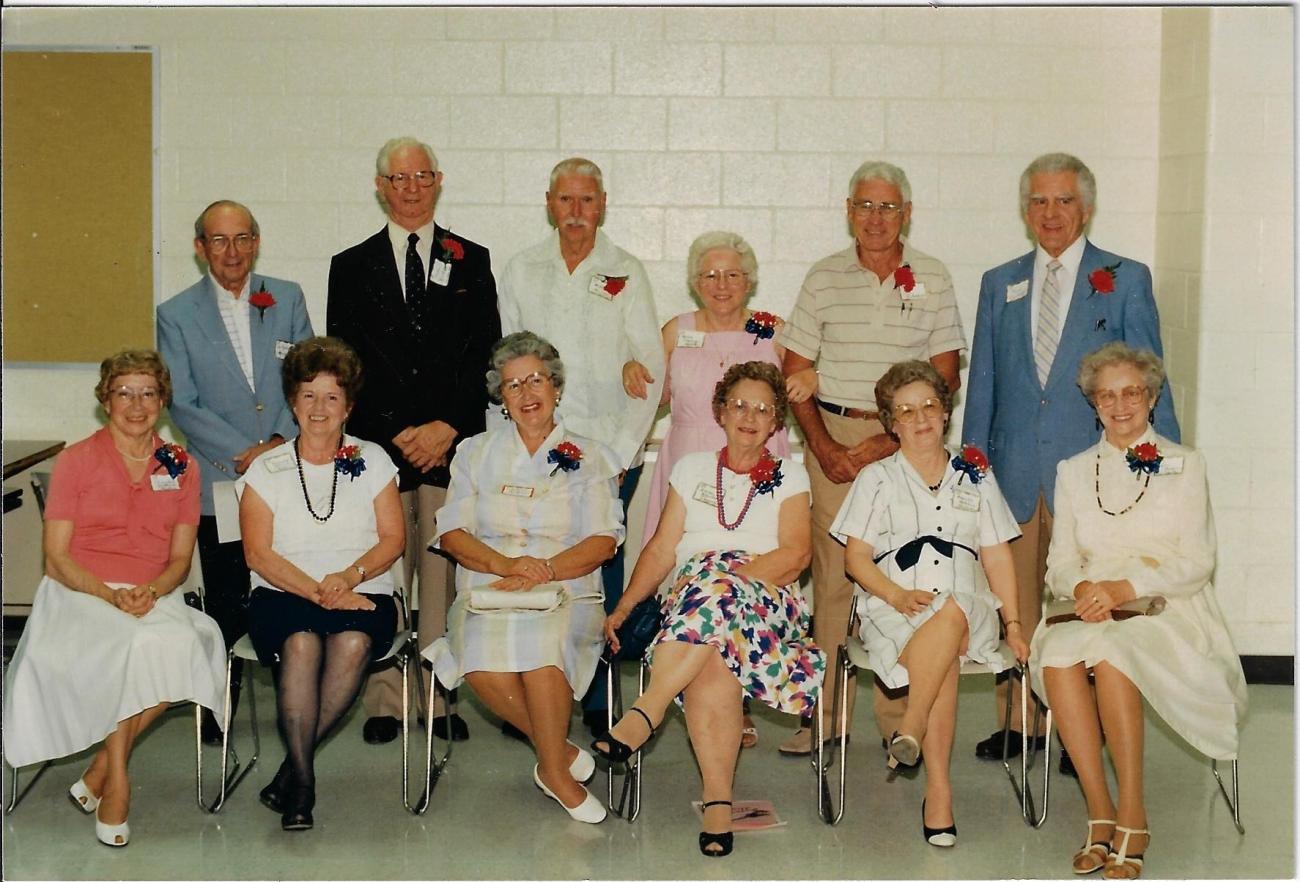 Photograph of Worthington High School Class of 1937's 50th Renunion