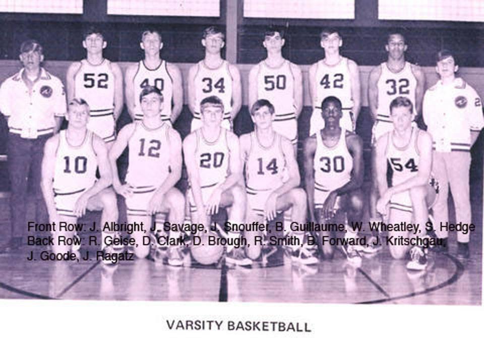 Photograph of Worthington High School Varsity Basketball Team, 1969-70 Season