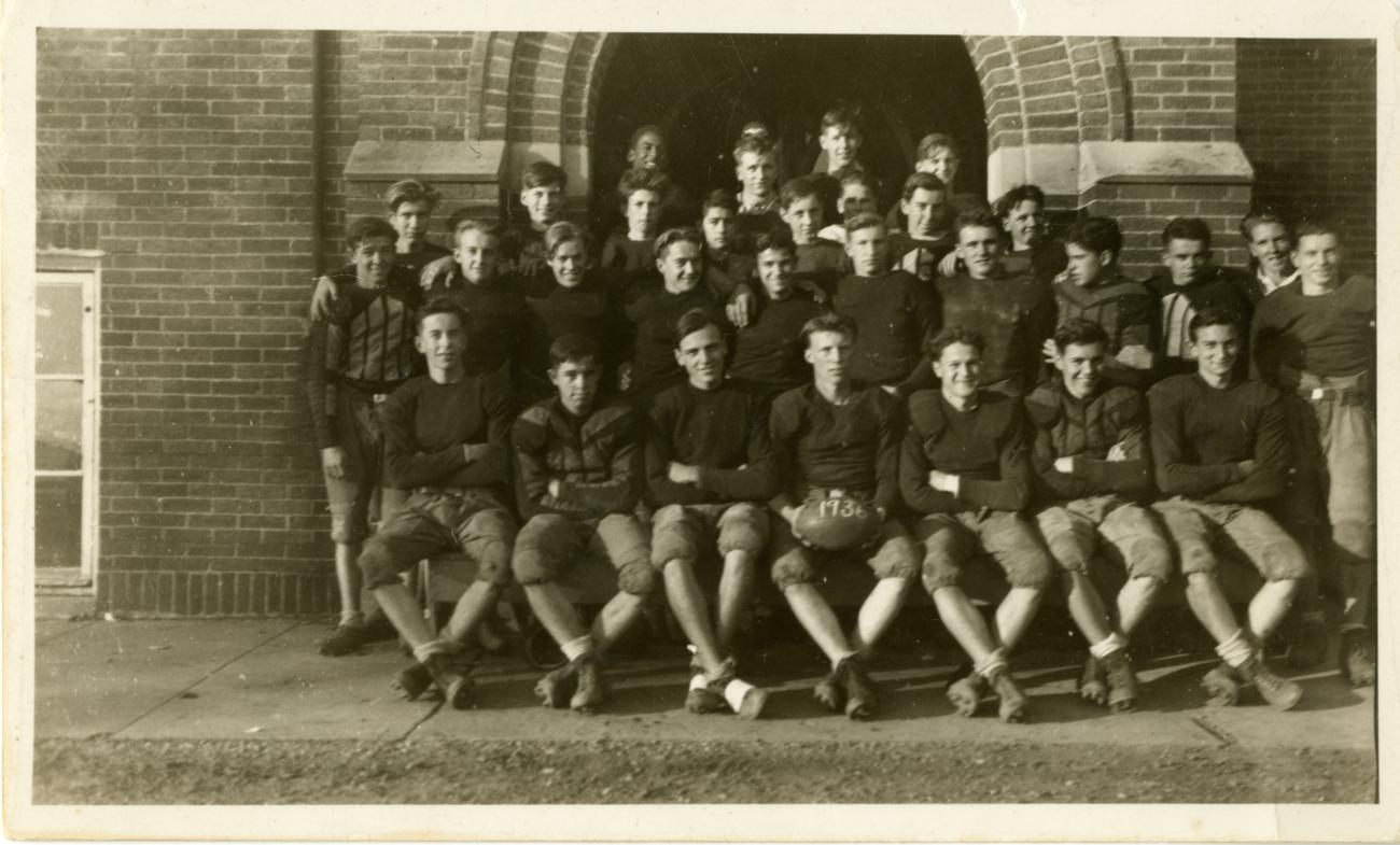 Photograph of the 1936 Worthington High School Football Team
