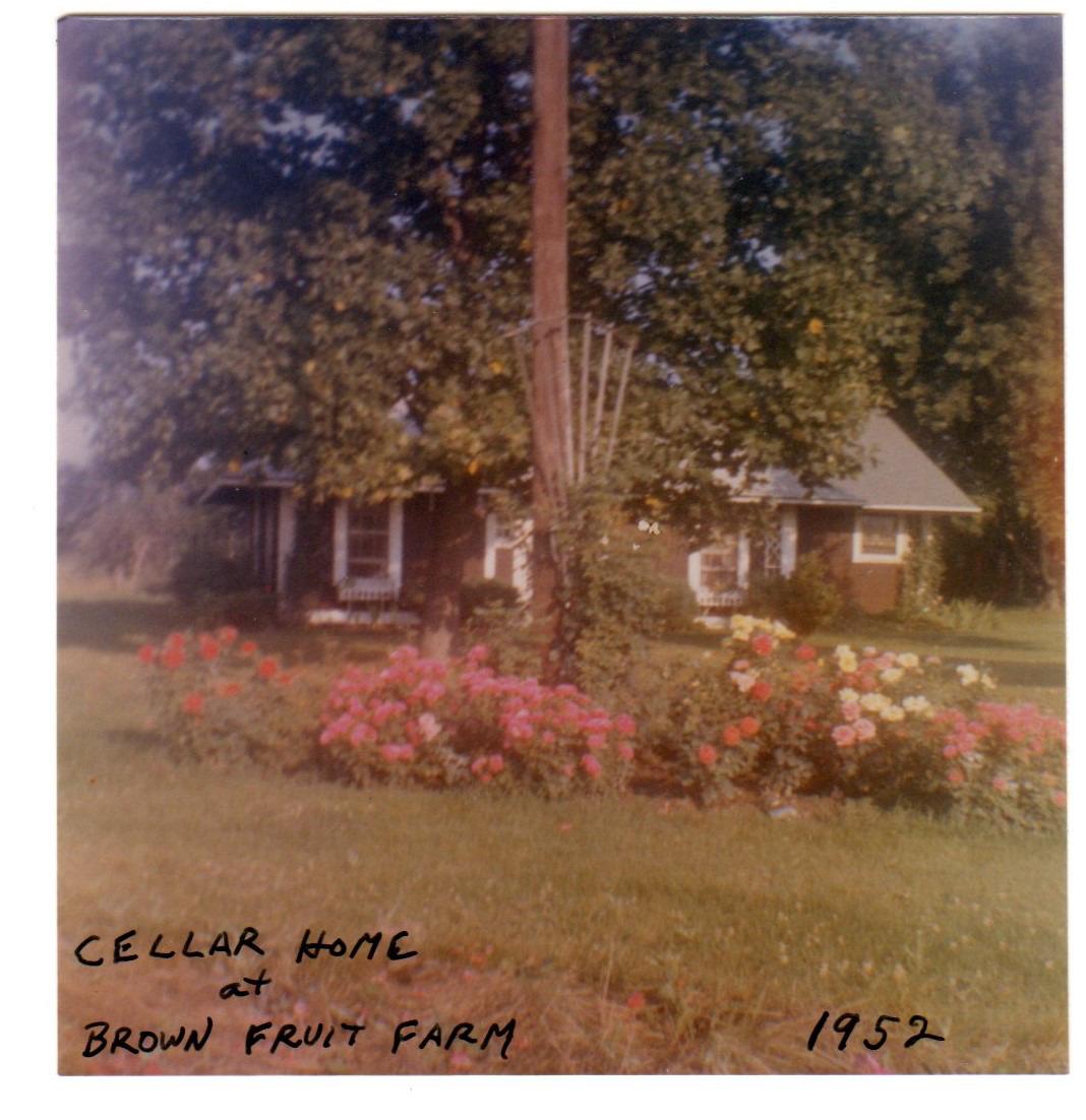 Photograph of the Cellar Family Home on the Brown Fruit Farm