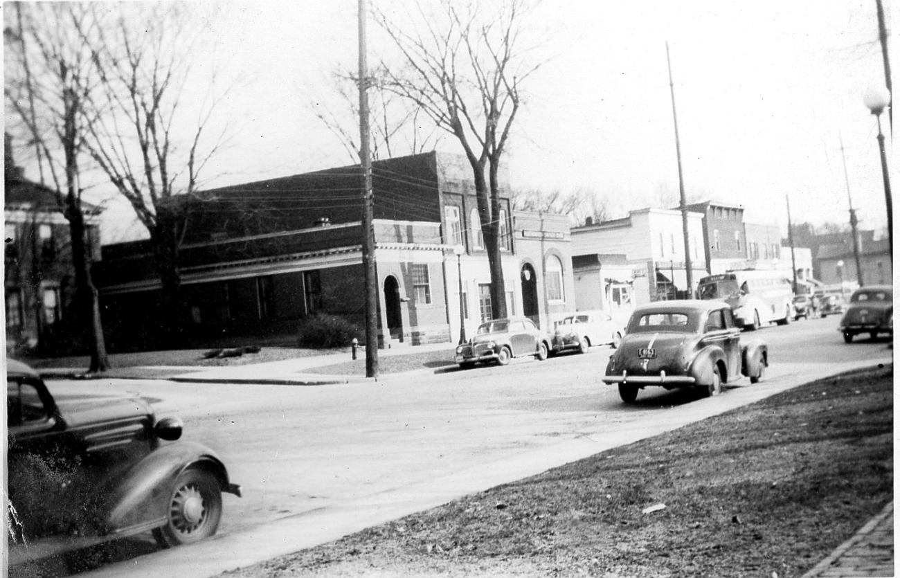 Photograph of the East Side of High Street in Worthington, Ohio, Circa 1944