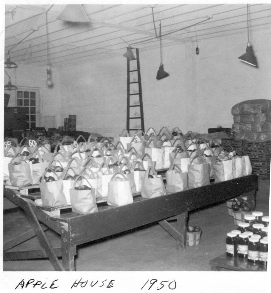 Photograph of the Interior of the Apple House at the Brown Fruit Farm