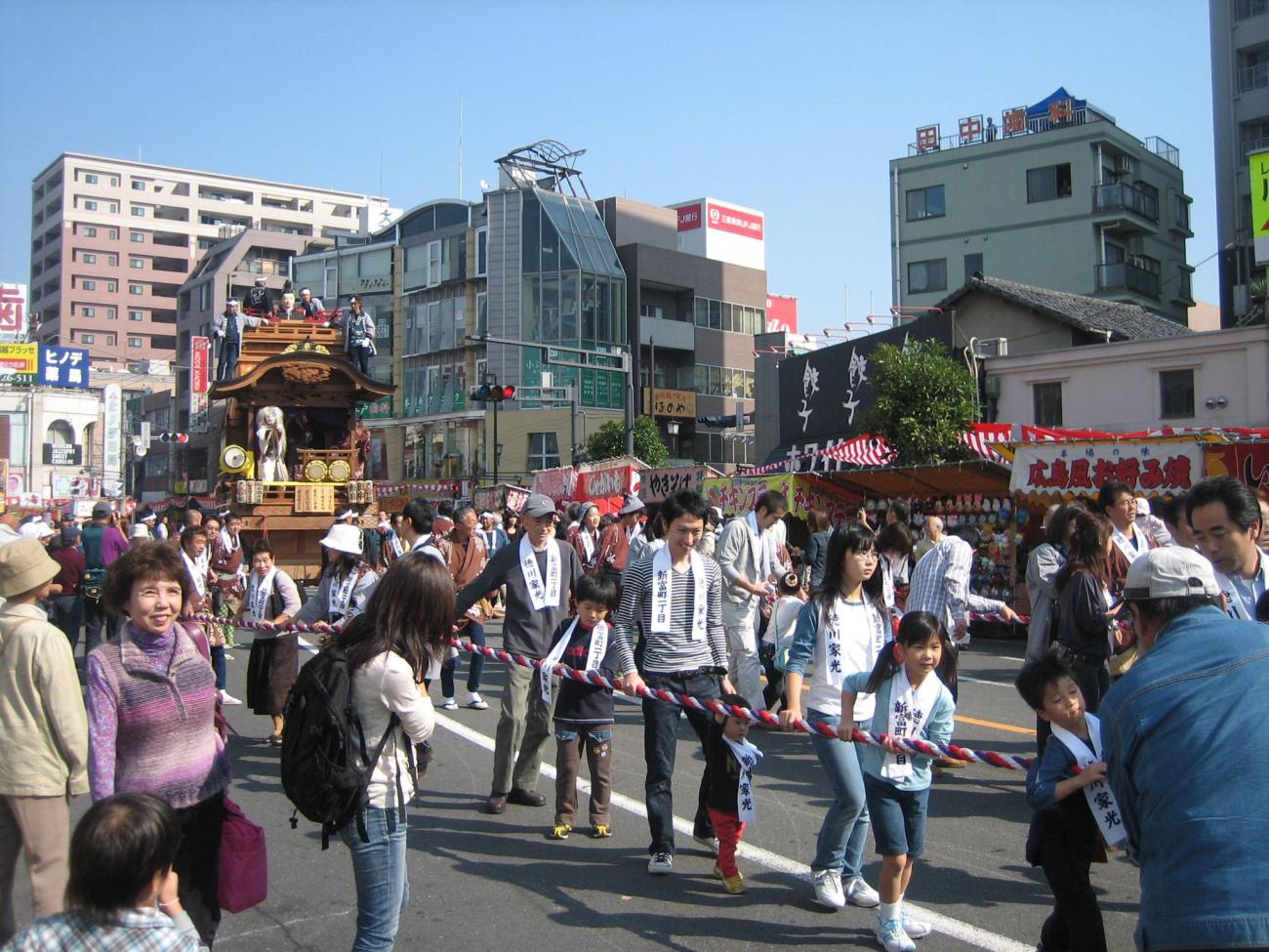 Photograph of the Kawagoe Festival in Kawagoe, Japan