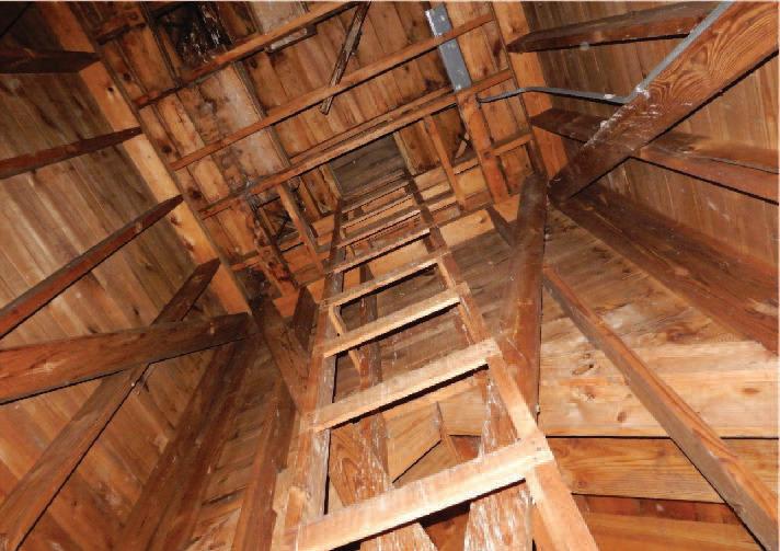 Photograph of the Kilbourne Bell Tower Ladder