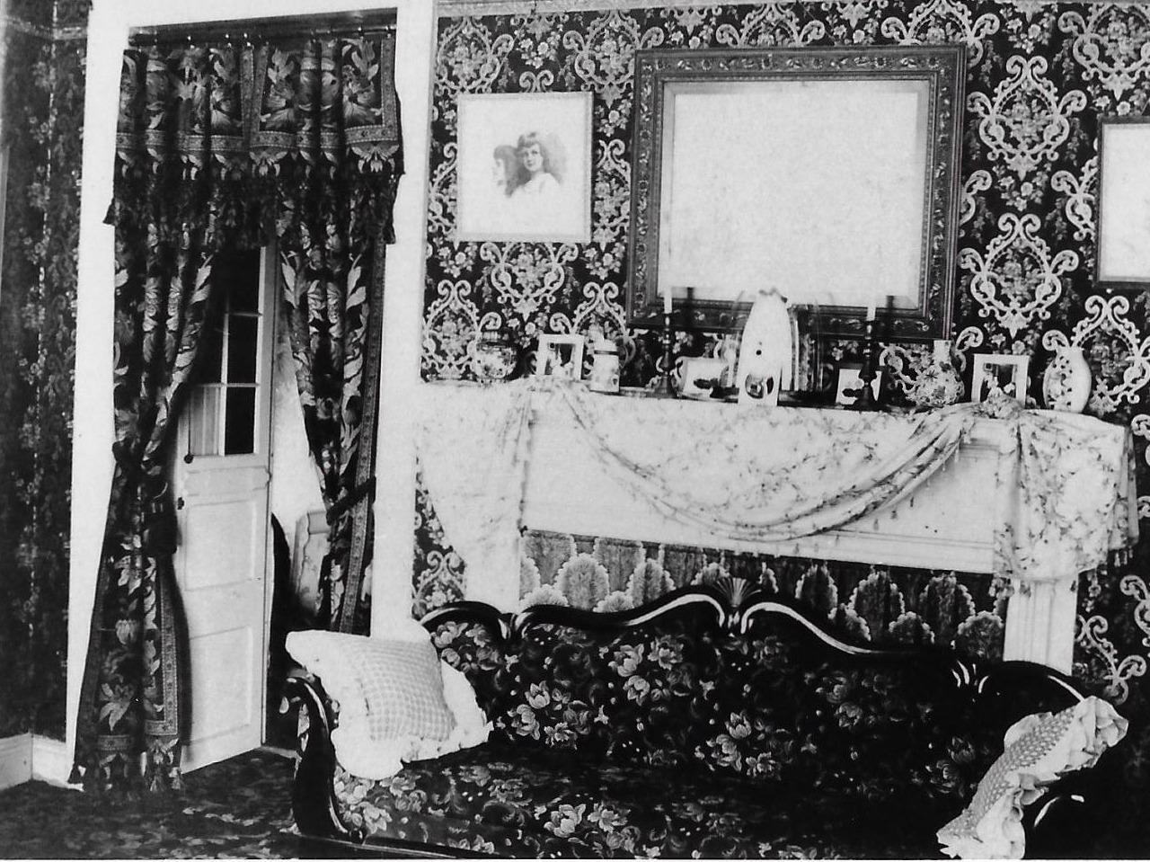 Photograph of the Parlor at the Weaver Home