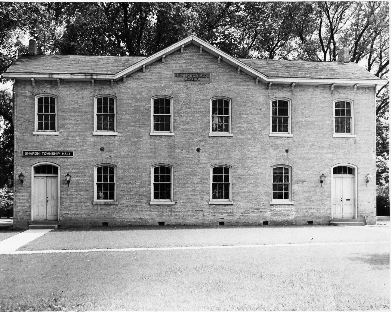 Photograph of the Sharon Township Hall