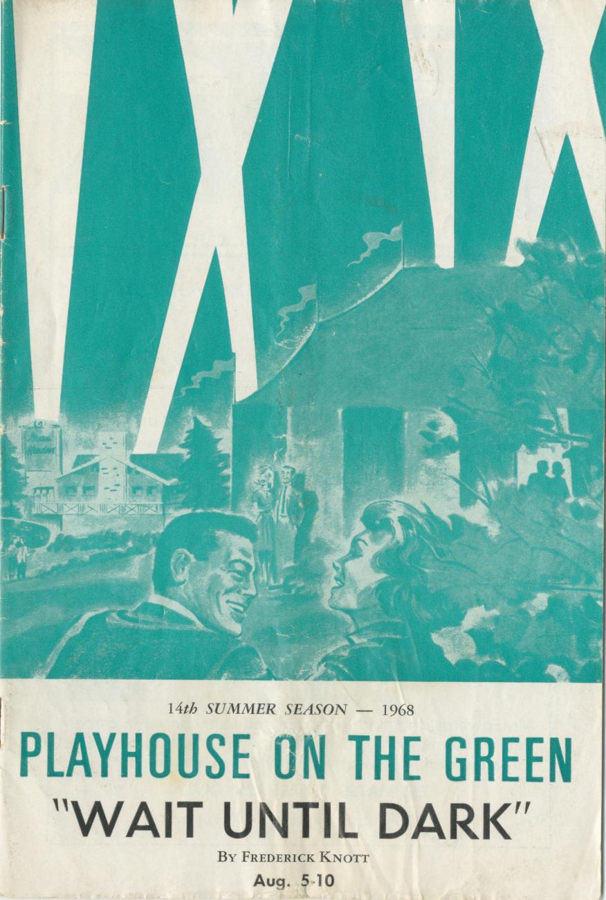 Program for Playhouse on the Green Production of "Wait Until Dark"