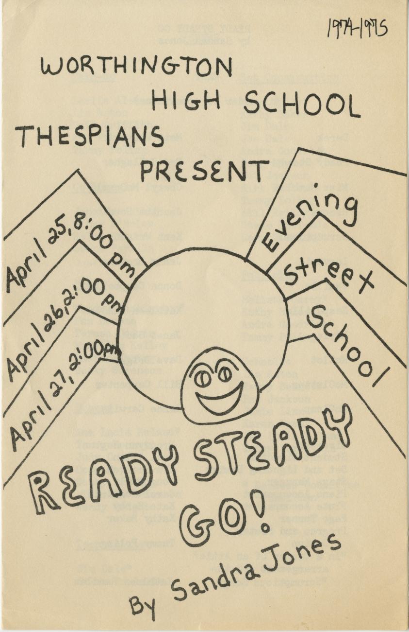 Program for the Worthington High School Production of "Ready Steady Go!"