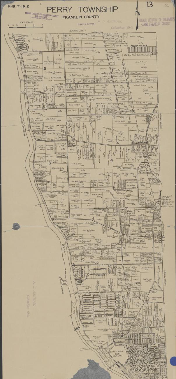 Property Map of Perry Township from before 1930