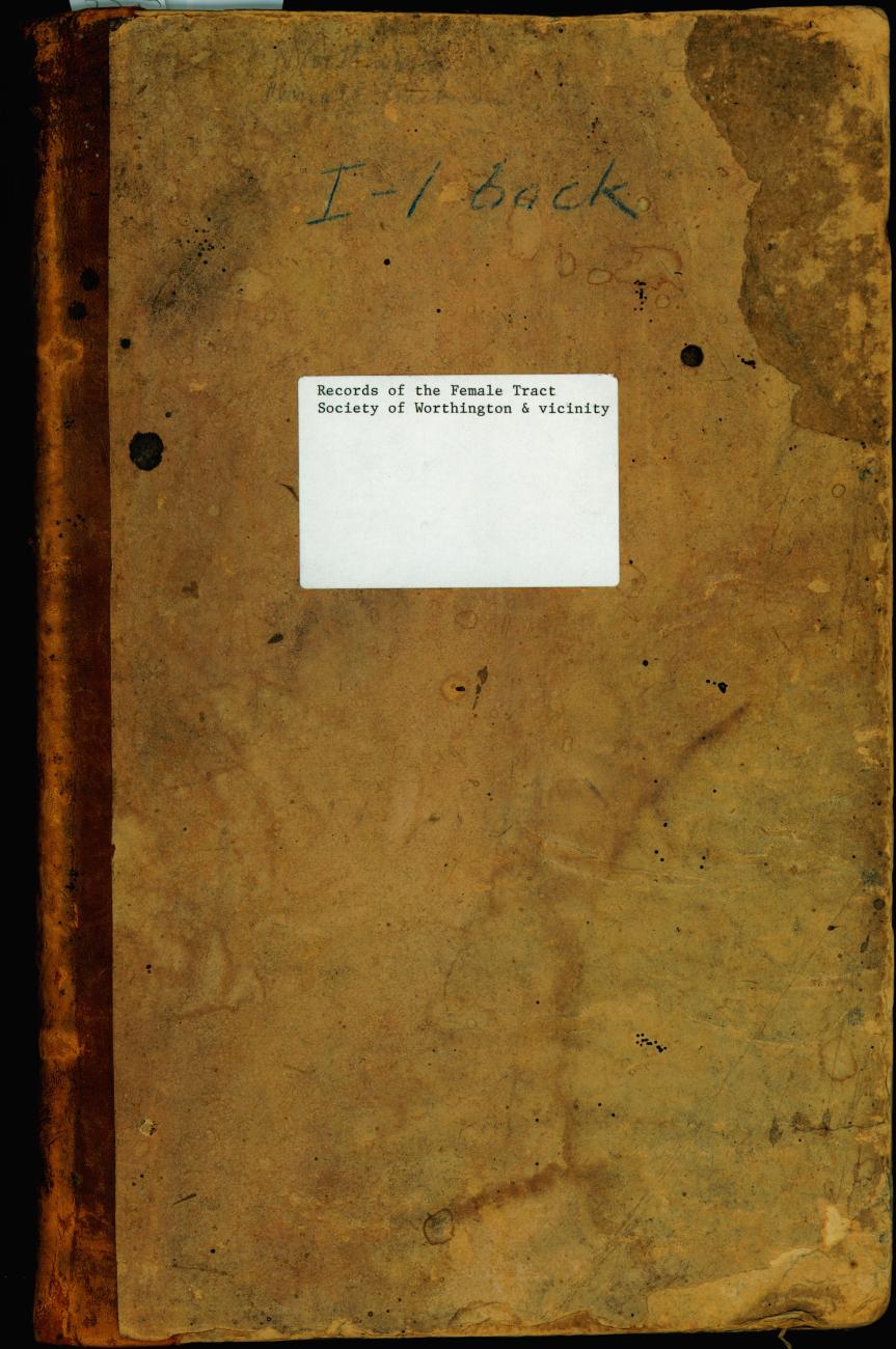 Records of the Female Tract Society of Worthington and Its Vicinity