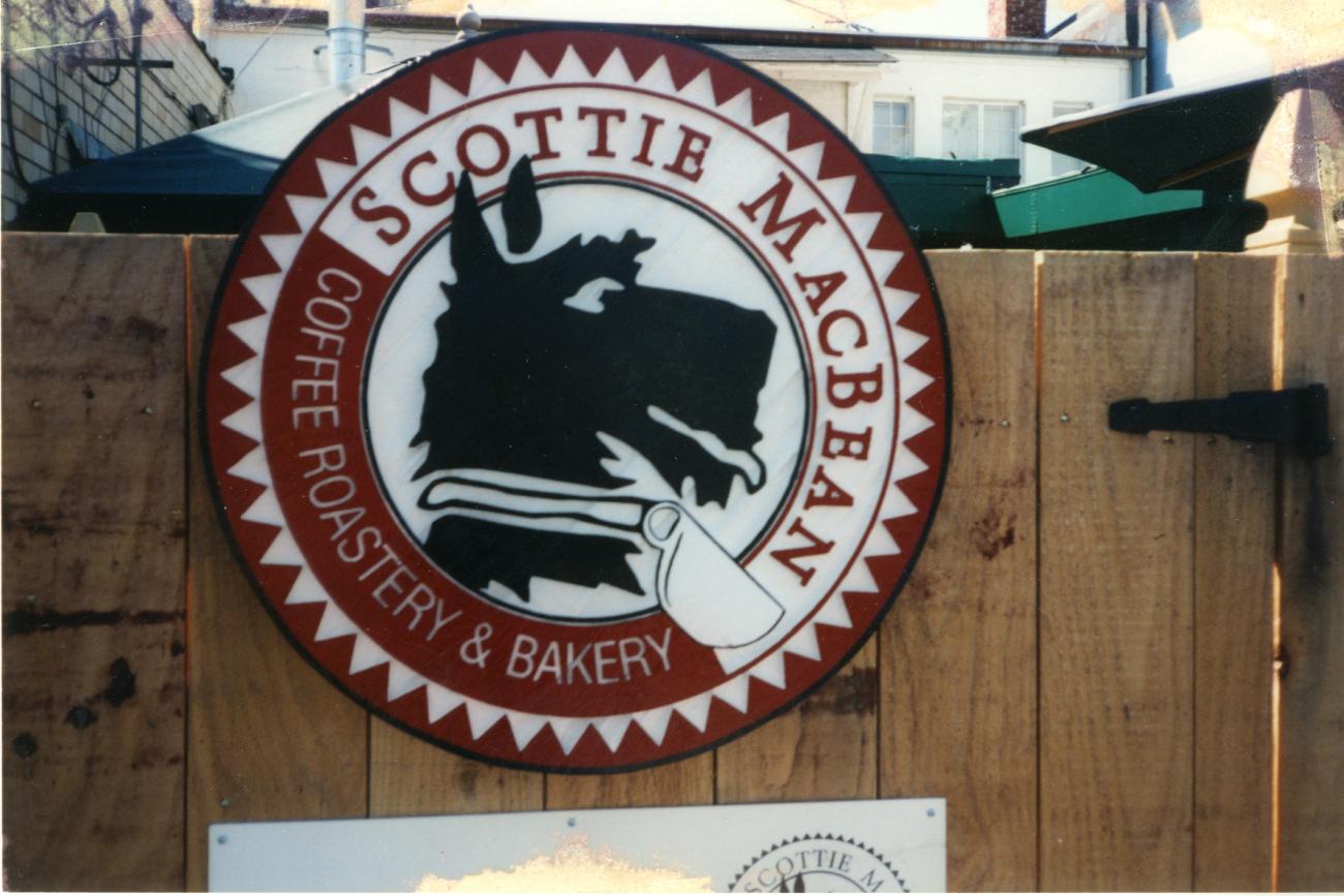 Scottie MacBean Sign at the Back Entrance of Store