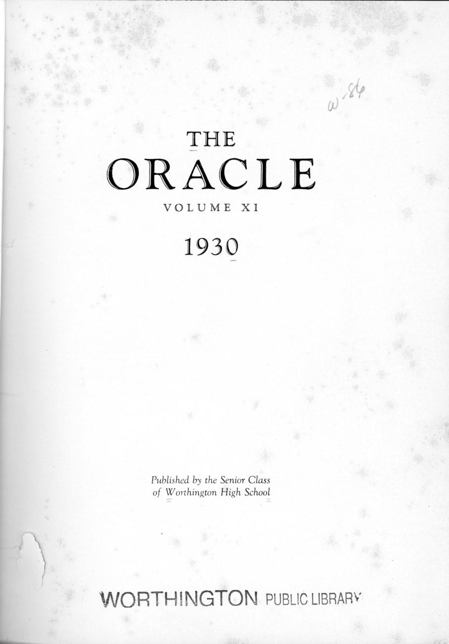 The Oracle 1930
