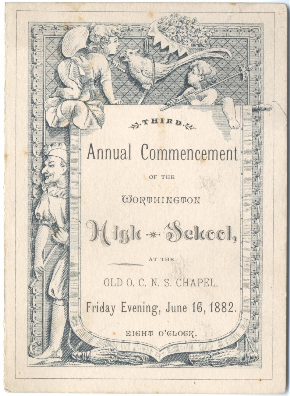 Third Annual Commencement of the Worthington High School 1882