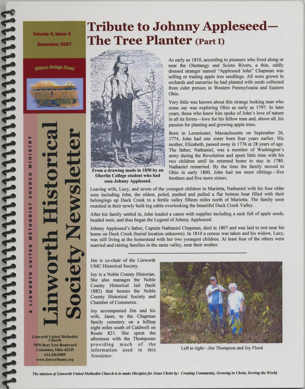 Tribute to Johnny Appleseed - The Tree Planter (Part I)