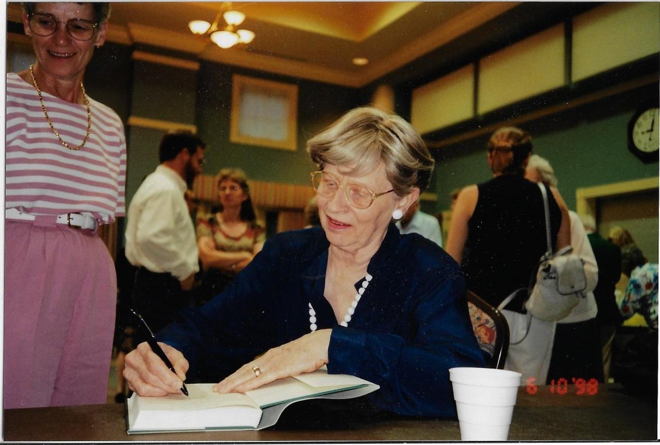 Virginia McCormick at Book Signing for "New Englanders on the Ohio Frontier"
