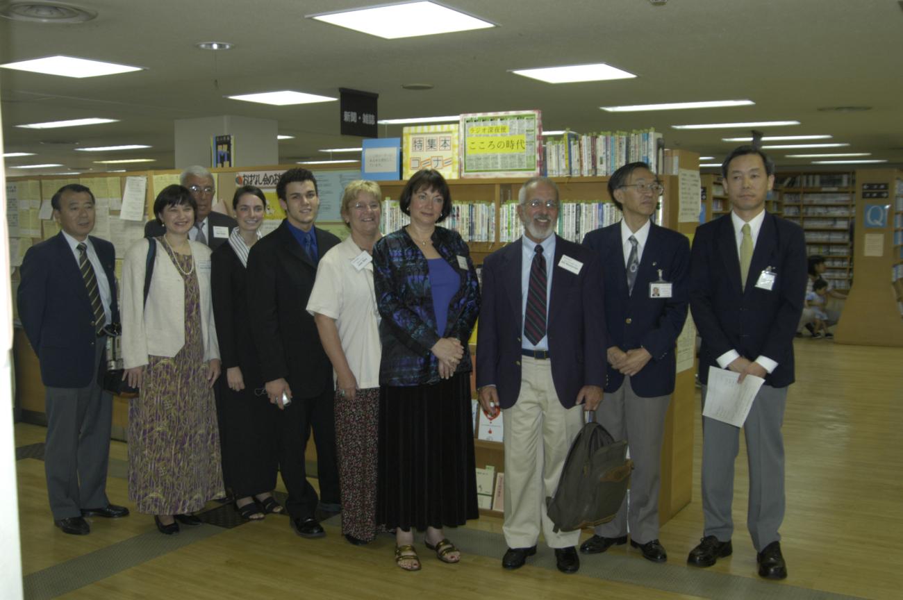 WIFA Delegation at Sayama Public Library