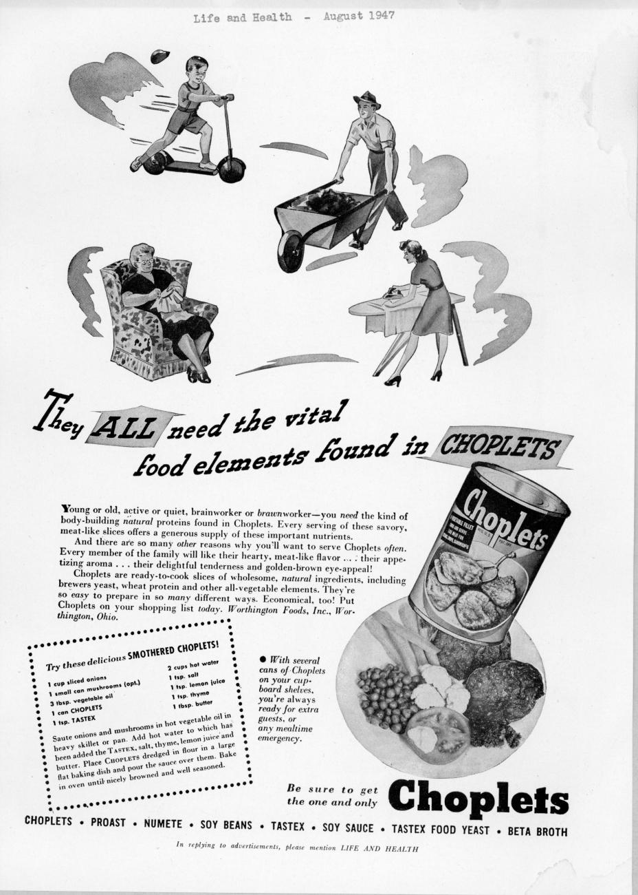 Worthington Foods Advertisement