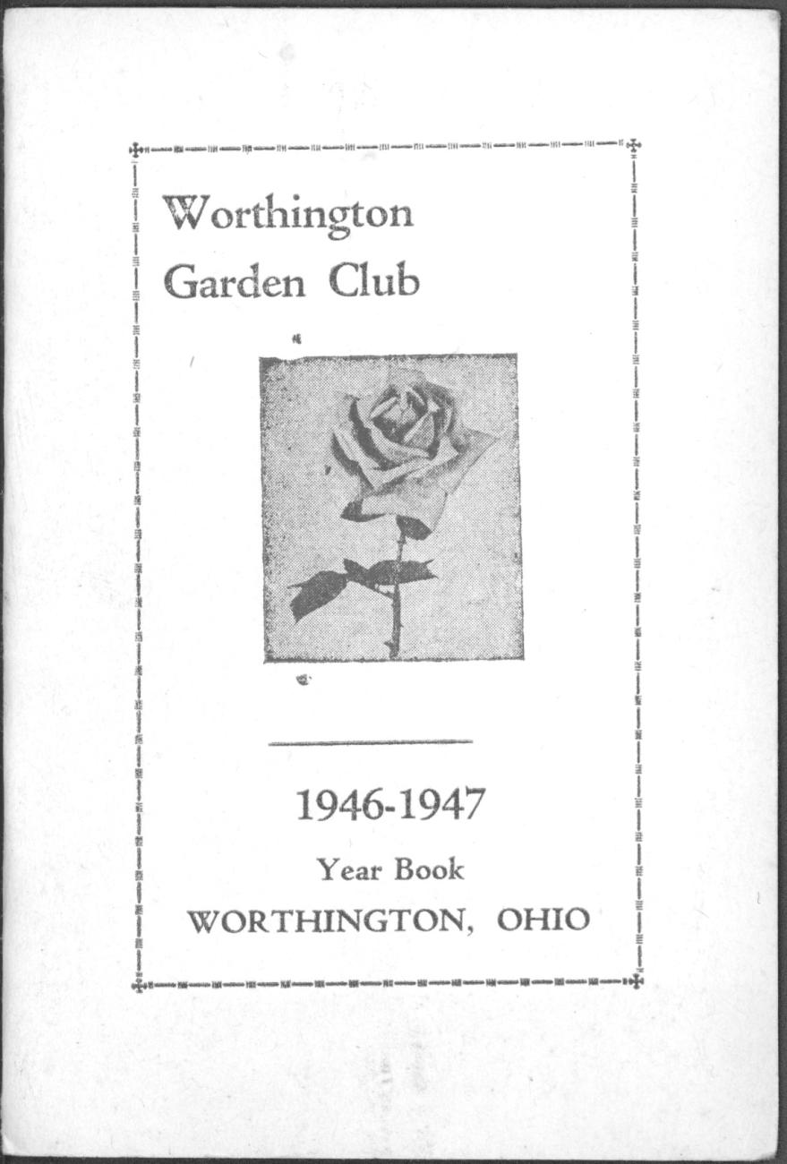 Worthington Garden Club 1946-1947 Year Book
