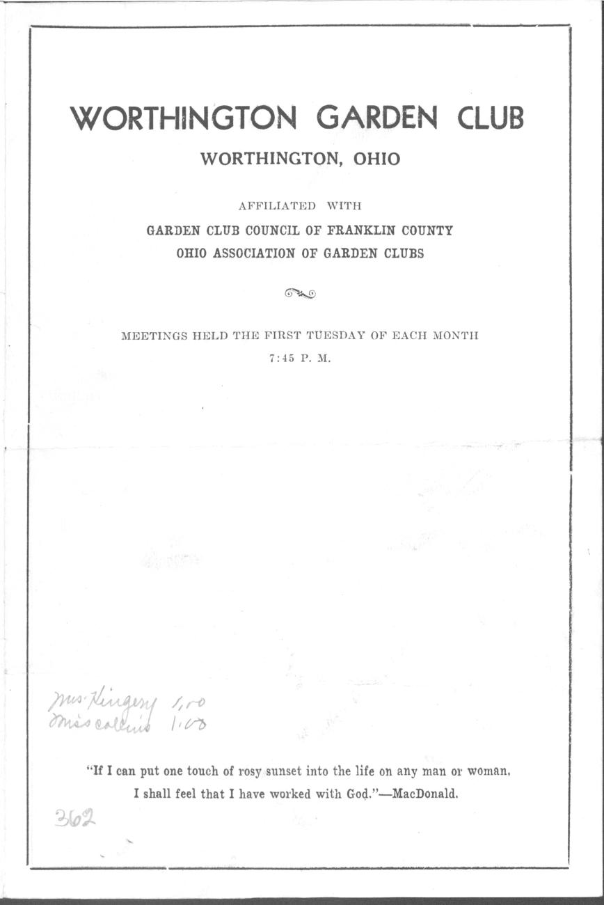 Worthington Garden Club