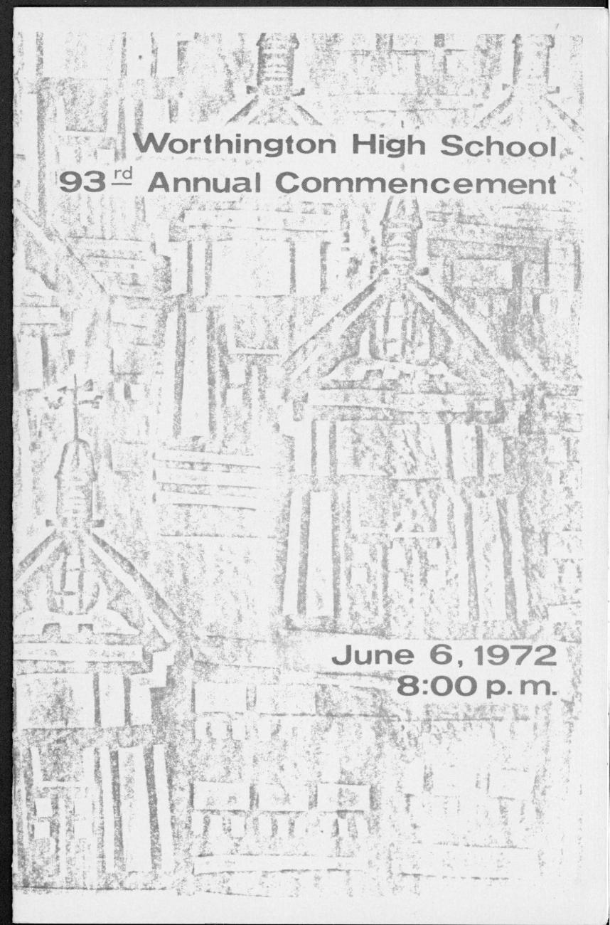 Worthington High School 93rd Annual Commencement 1972