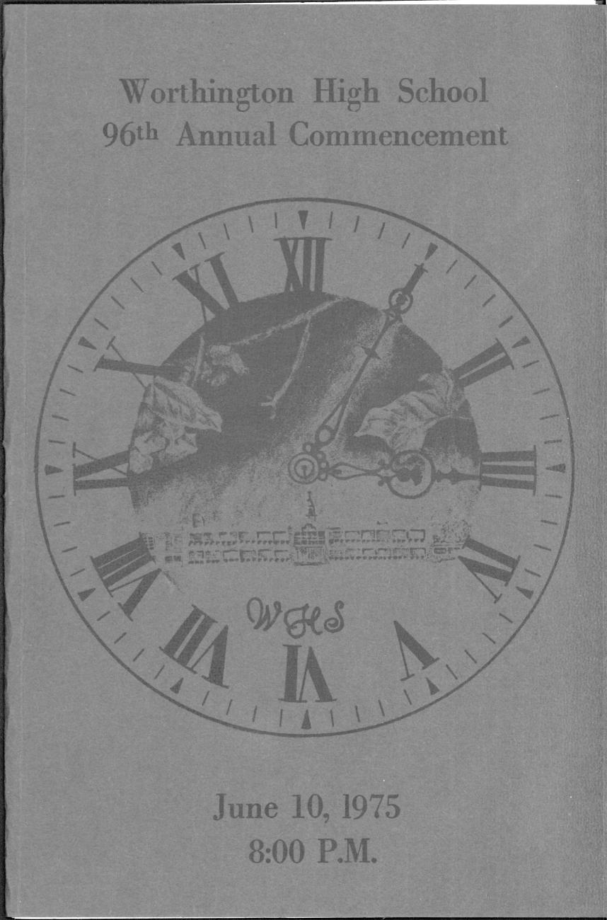 Worthington High School 96th Annual Commencement 1975