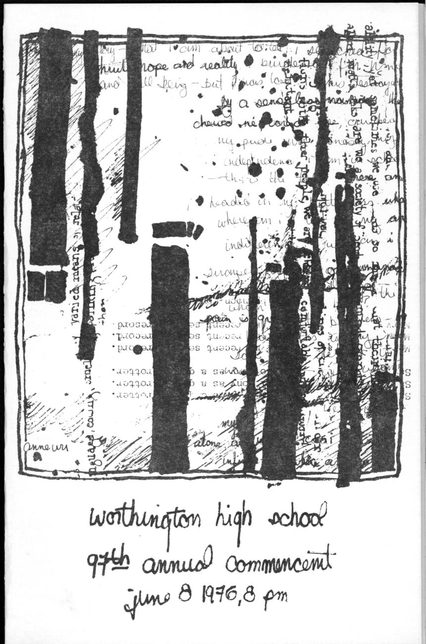 Worthington High School 97th Annual Commencement 1976