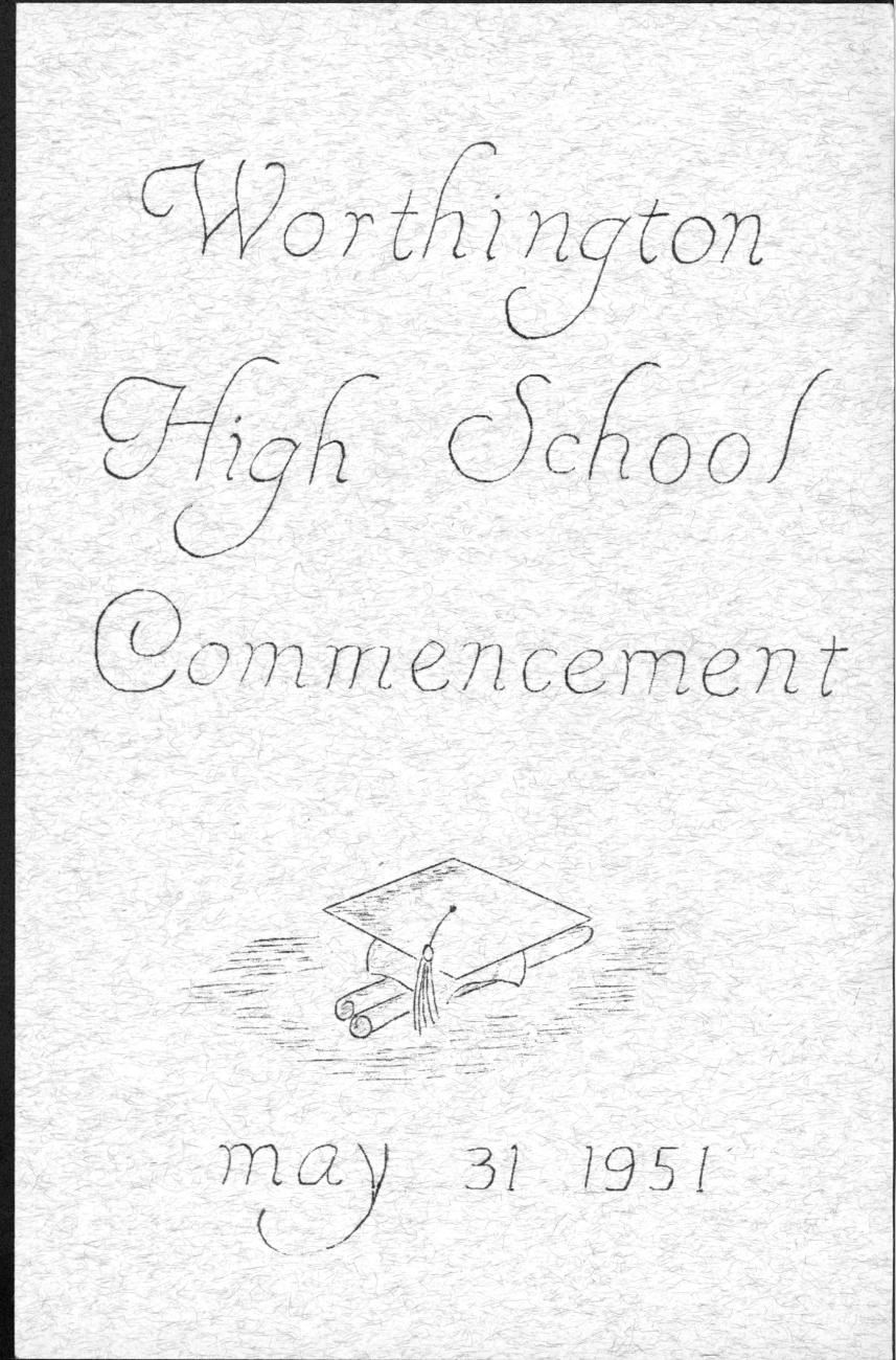 Worthington High School Commencement 1951