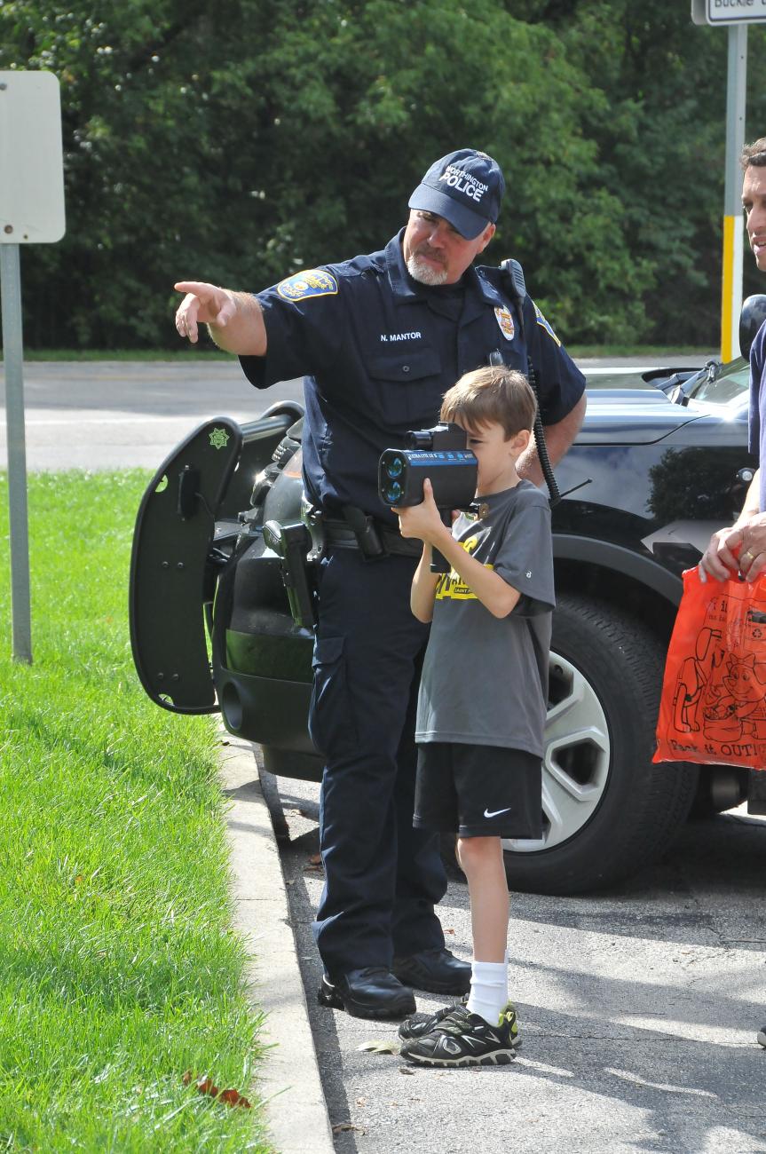 Worthington Police Officer Niles Mantor at Police Open House