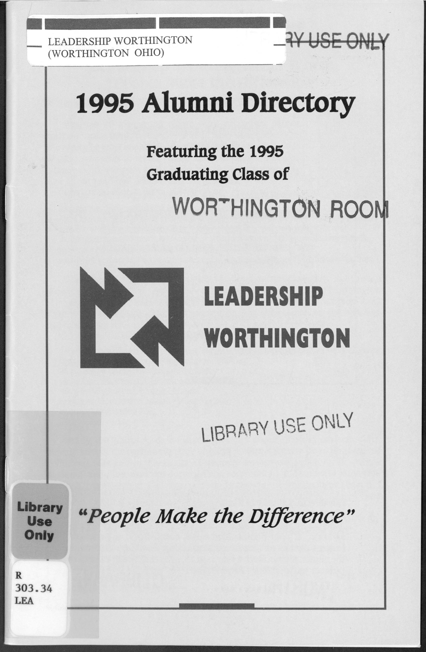 1995 Alumni Directory Featuring the 1995 Graduating Class of Leadership Worthington