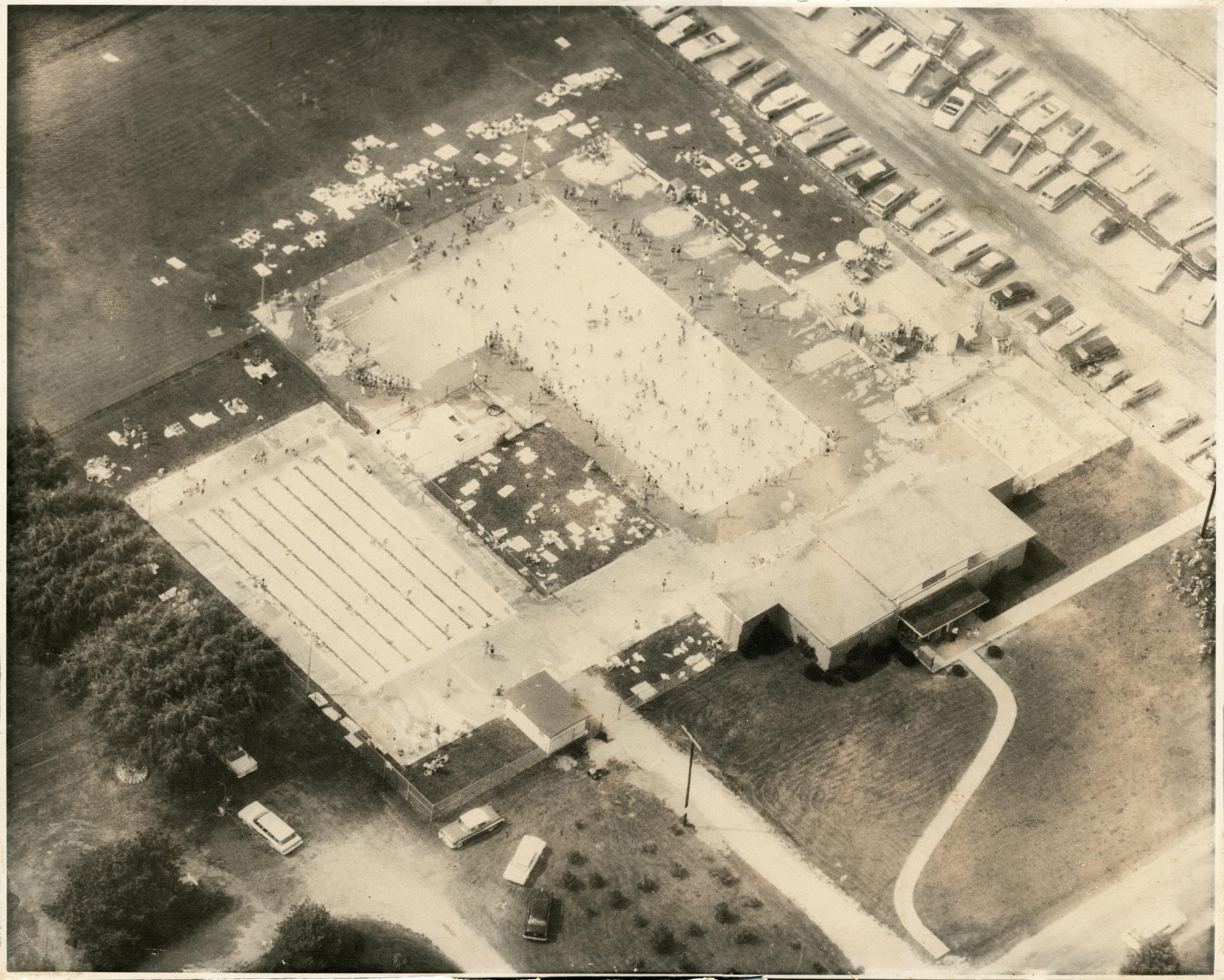 Aerial View of Worthington Pools, 1959