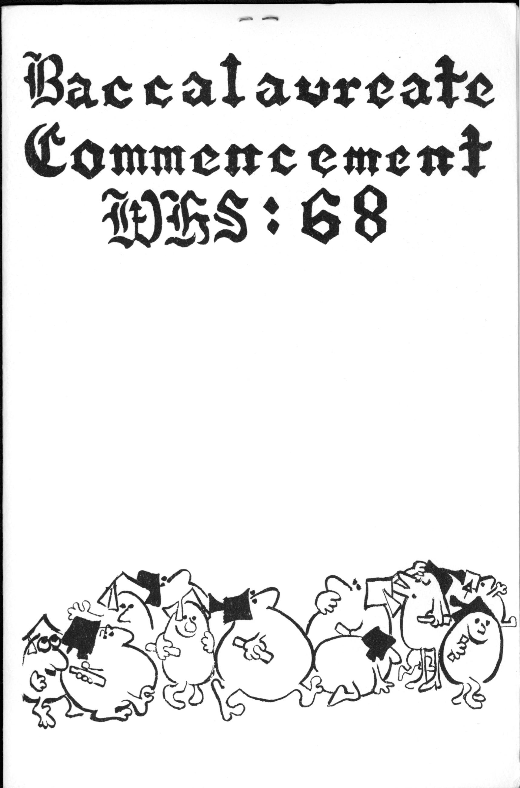 Baccalaureate Commencement WHS: 68
