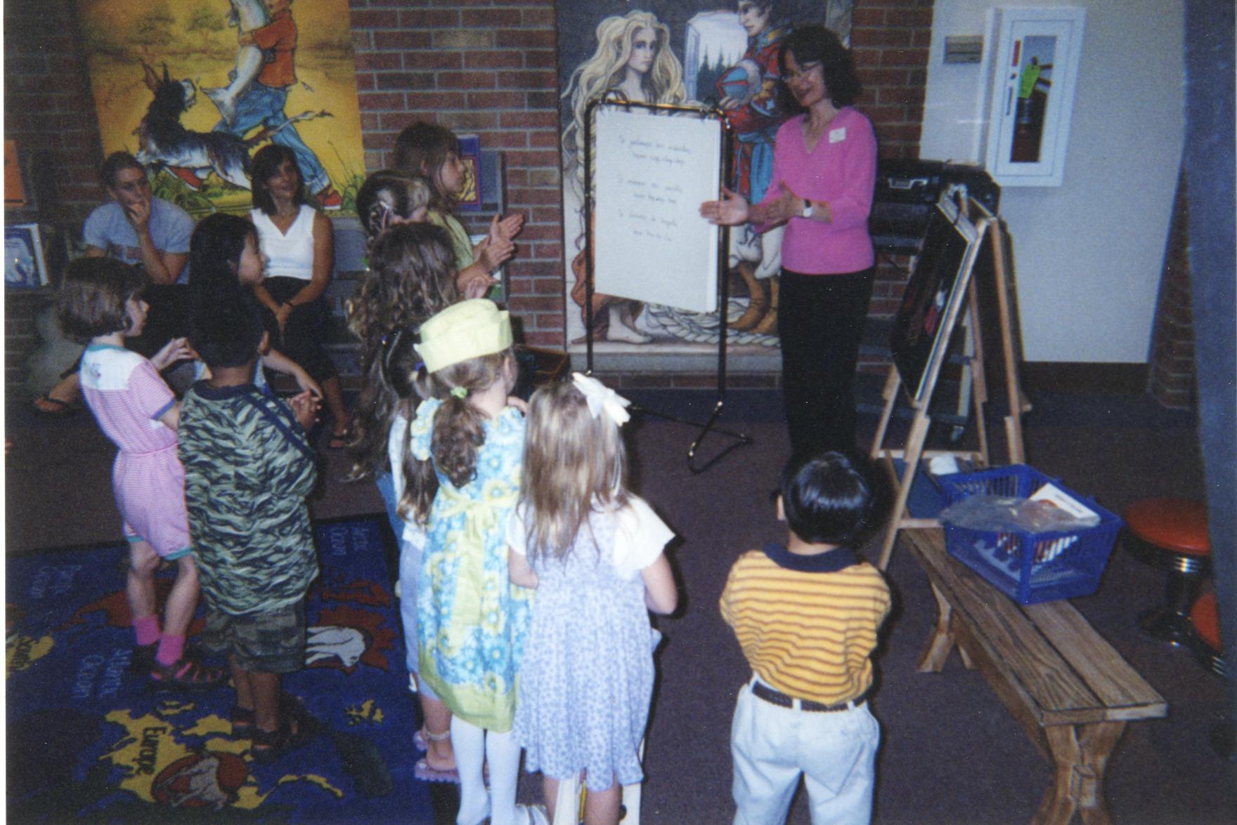 Children Attending Bilingual Storytime with Rachel Alexander, Northwest Library