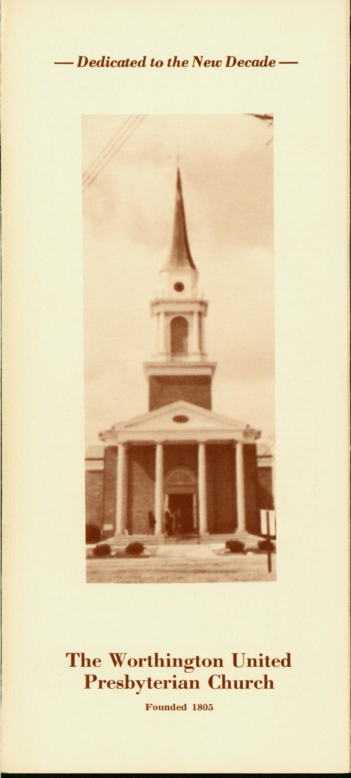 Dedicated to the New Decade: The Worthington United Presbyterian Church