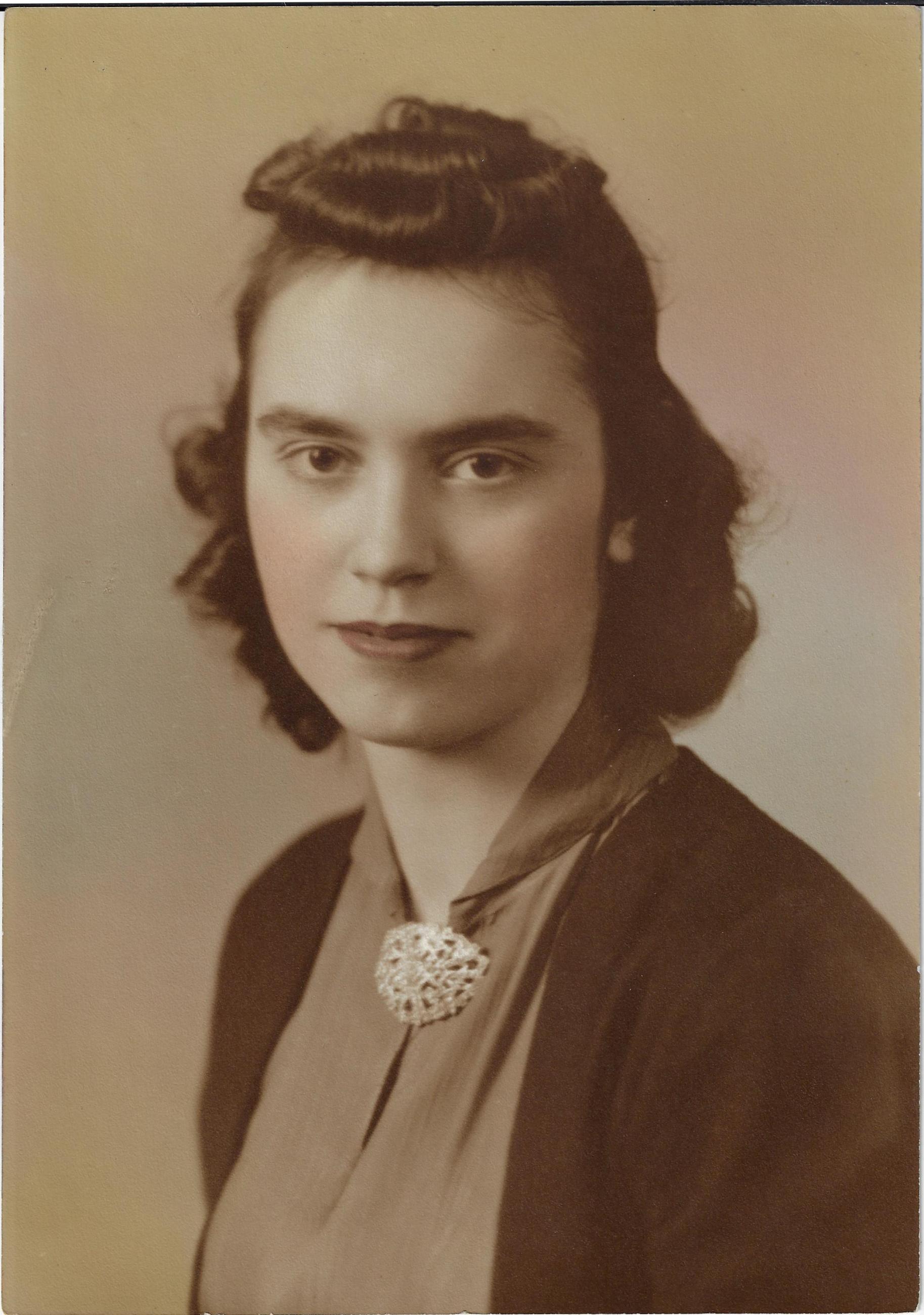 Graduation Portrait of Atha Aline Wilcox, 1939