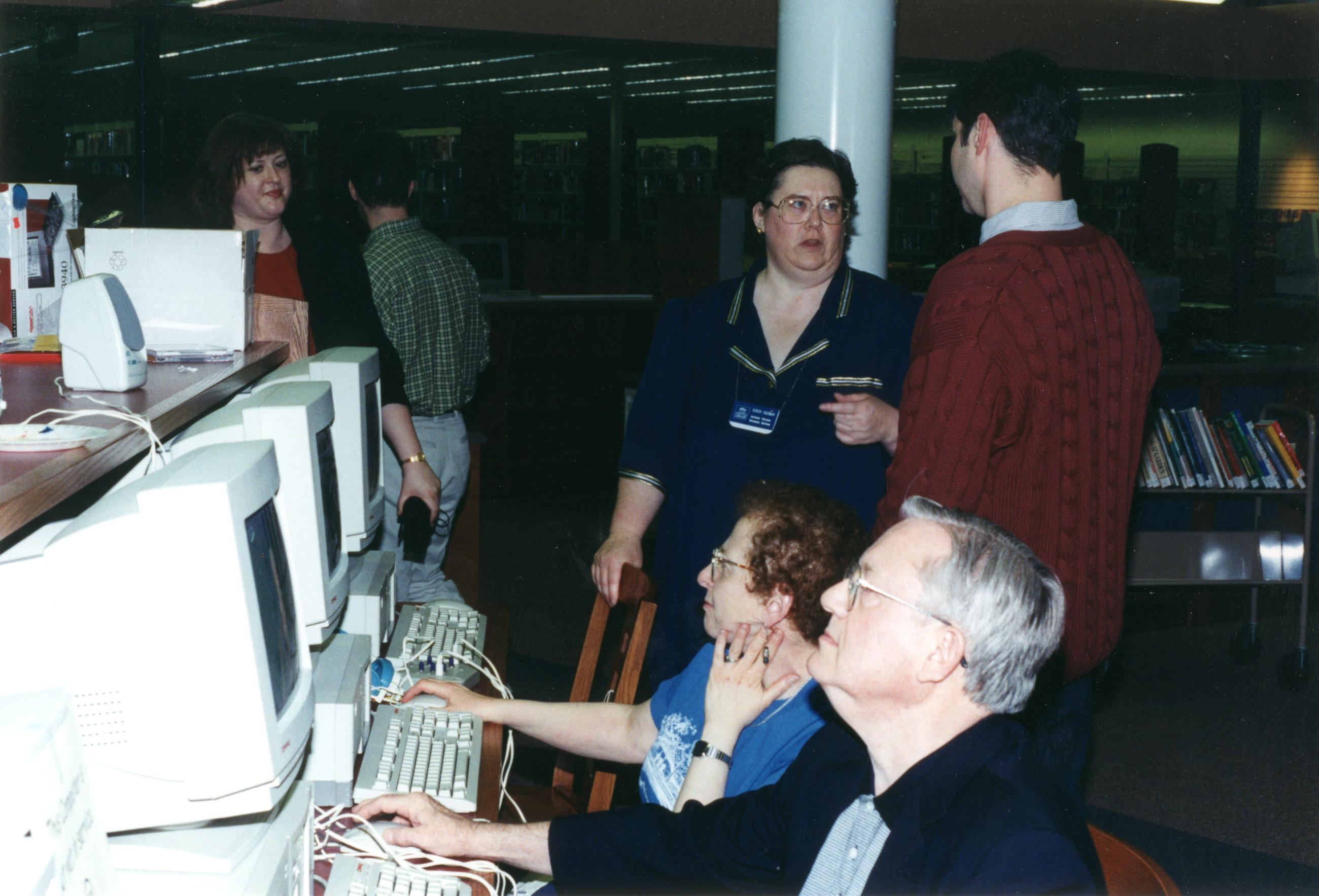 Guests at the Northwest Library Pre-Opening Event