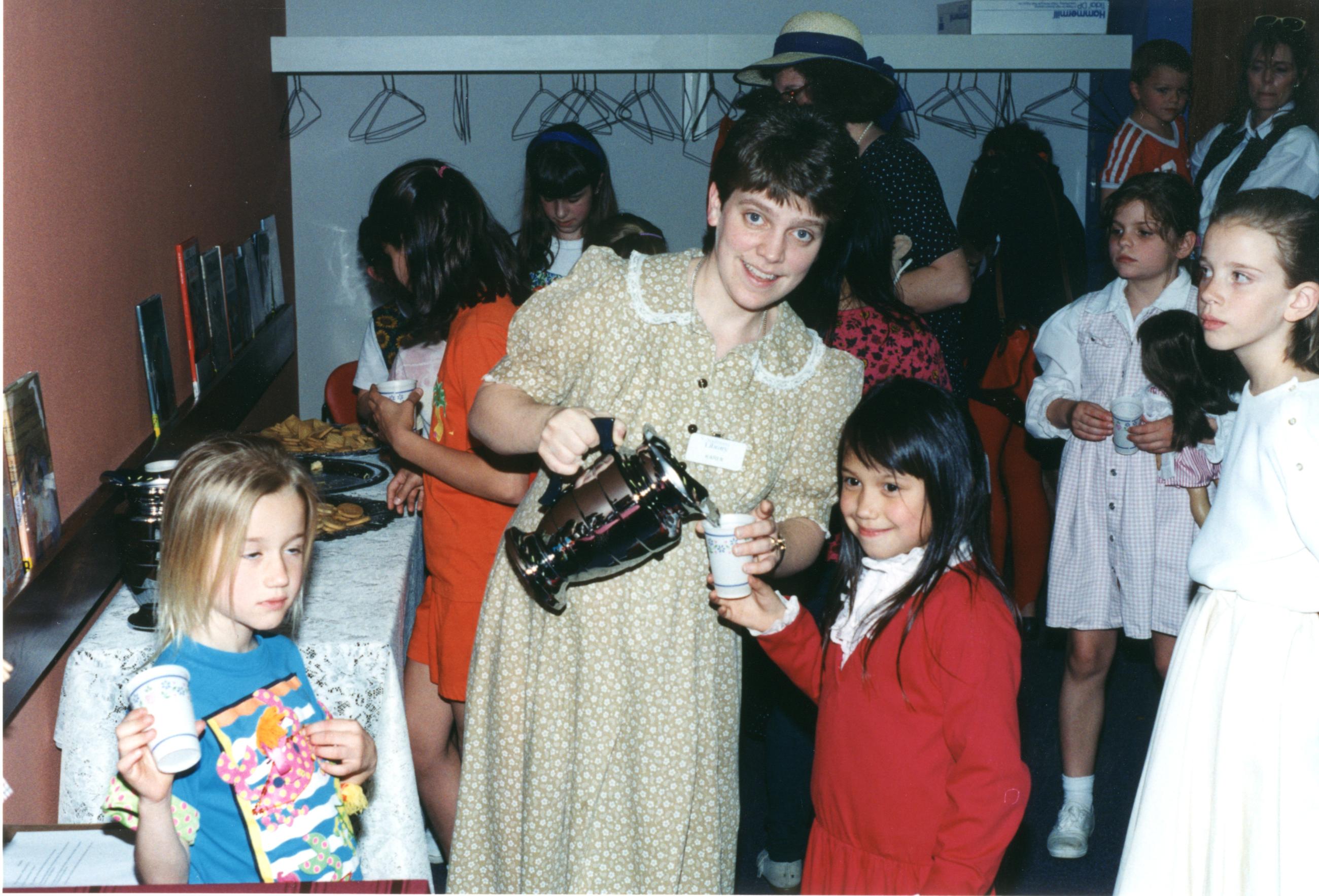 Karen Laird at the Northwest Library American Girl Storytime
