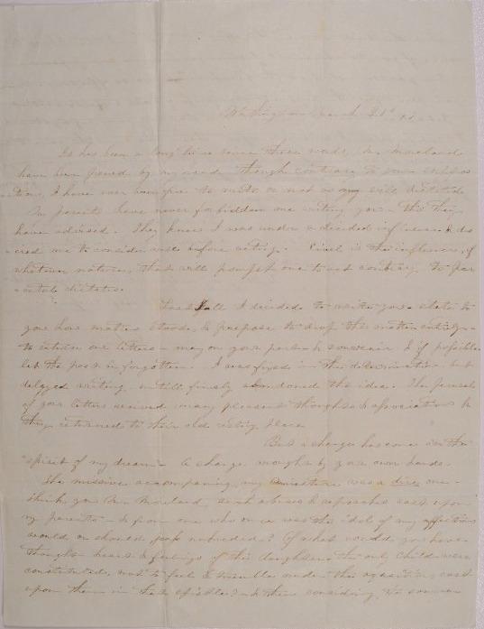 Letter to James Moreland of Cincinnati, Ohio from Mary Johnson of Worthington, Ohio