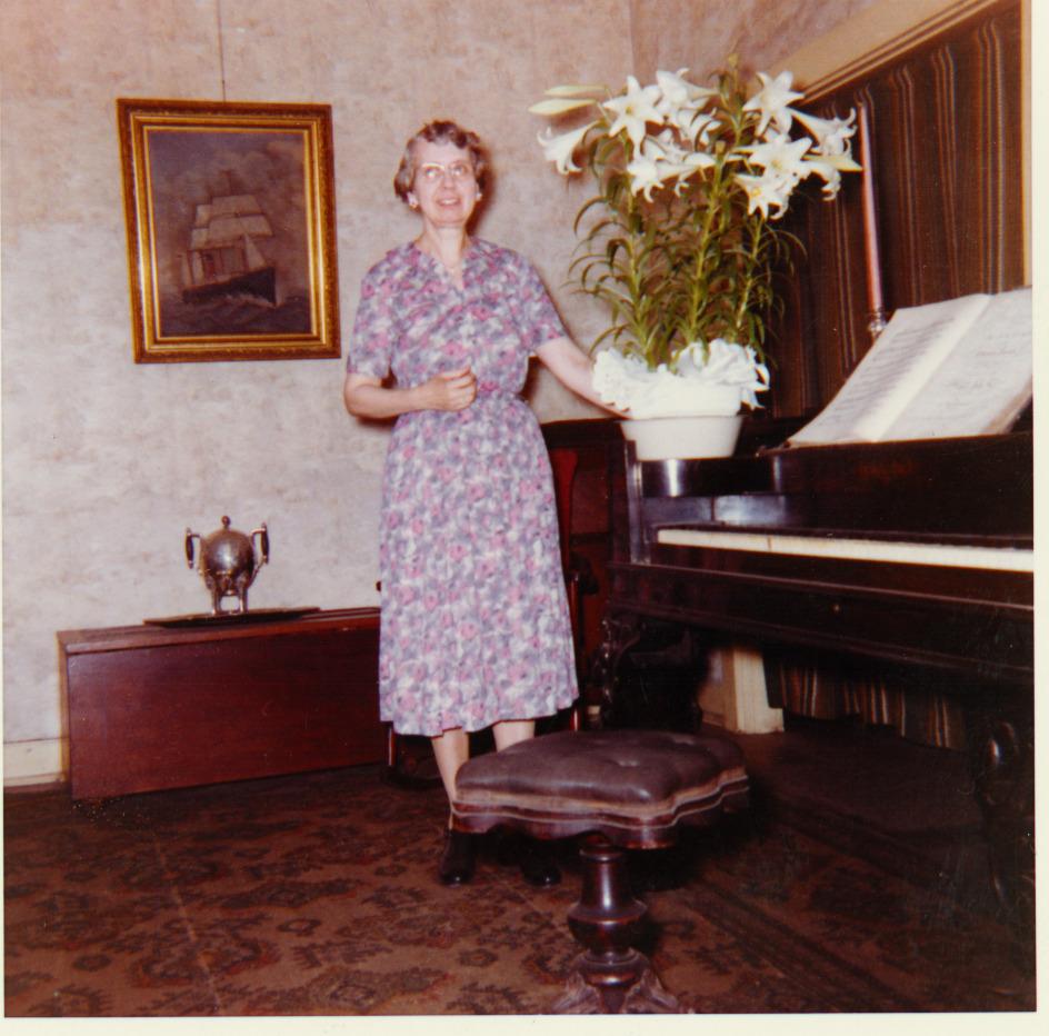 Lillian Skeele in the Griswold House Parlor