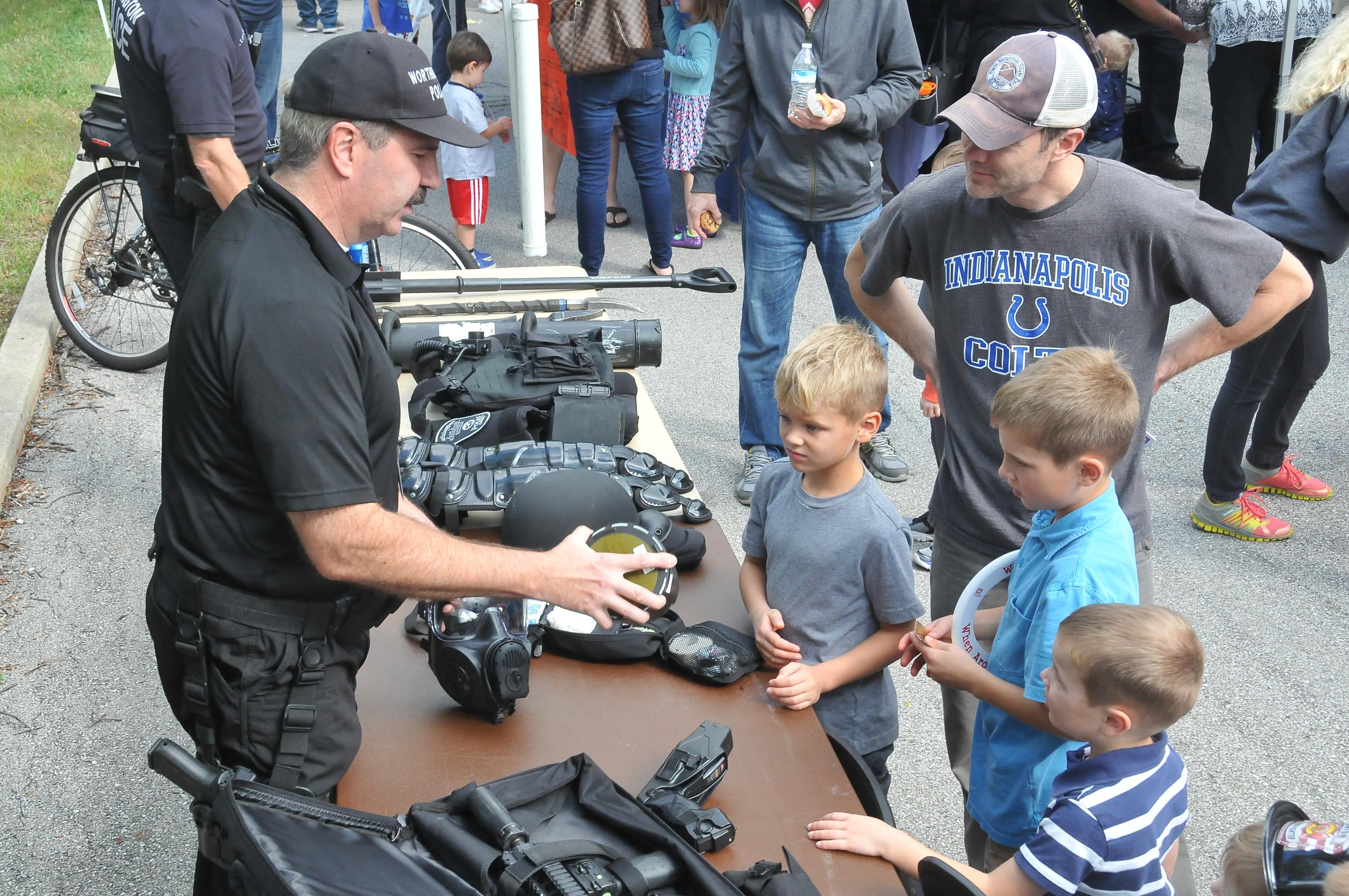 Lt. Michael Holton at Police Open House