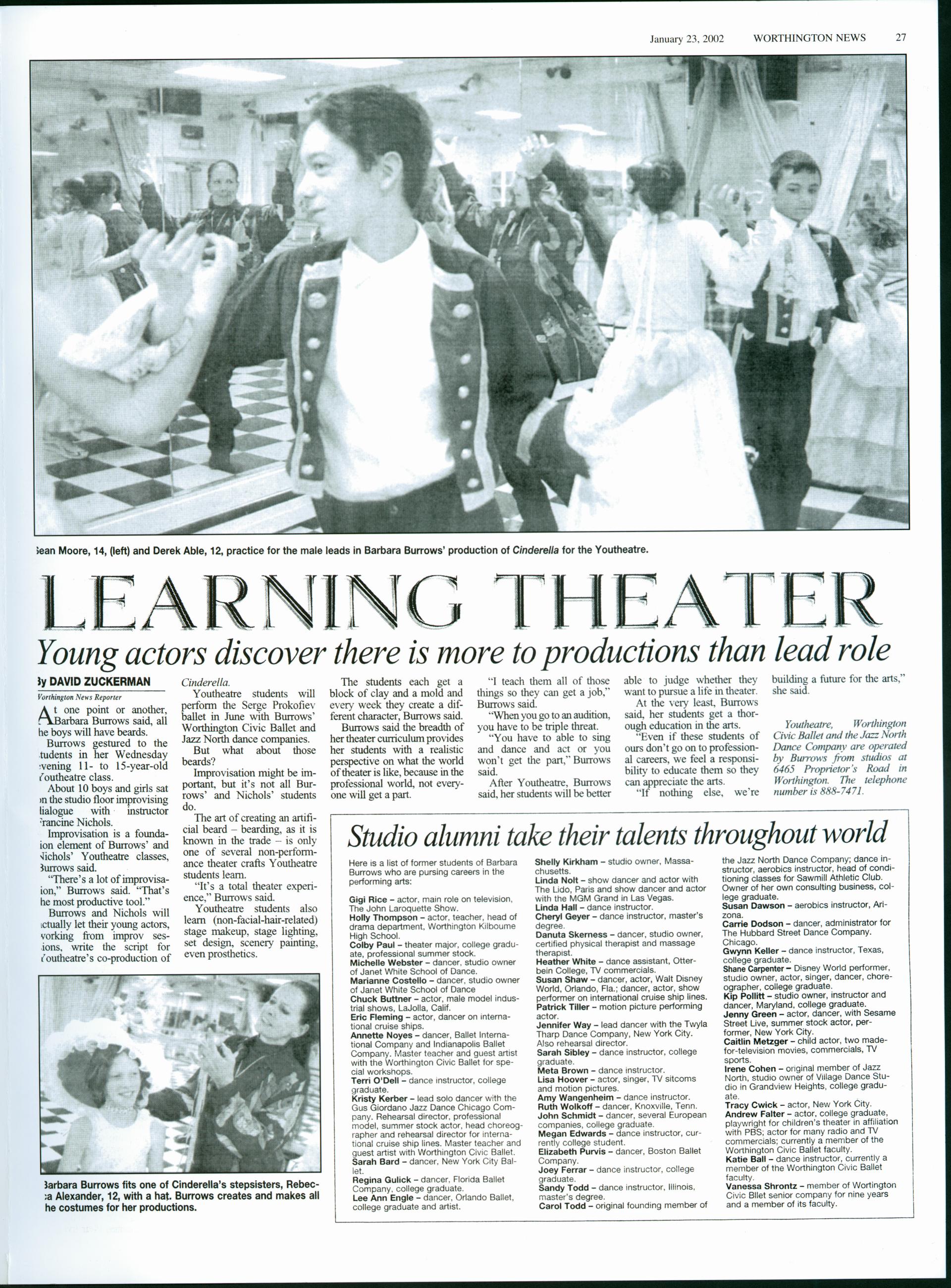 Miss Burrows Fine Arts Scholarship Folio