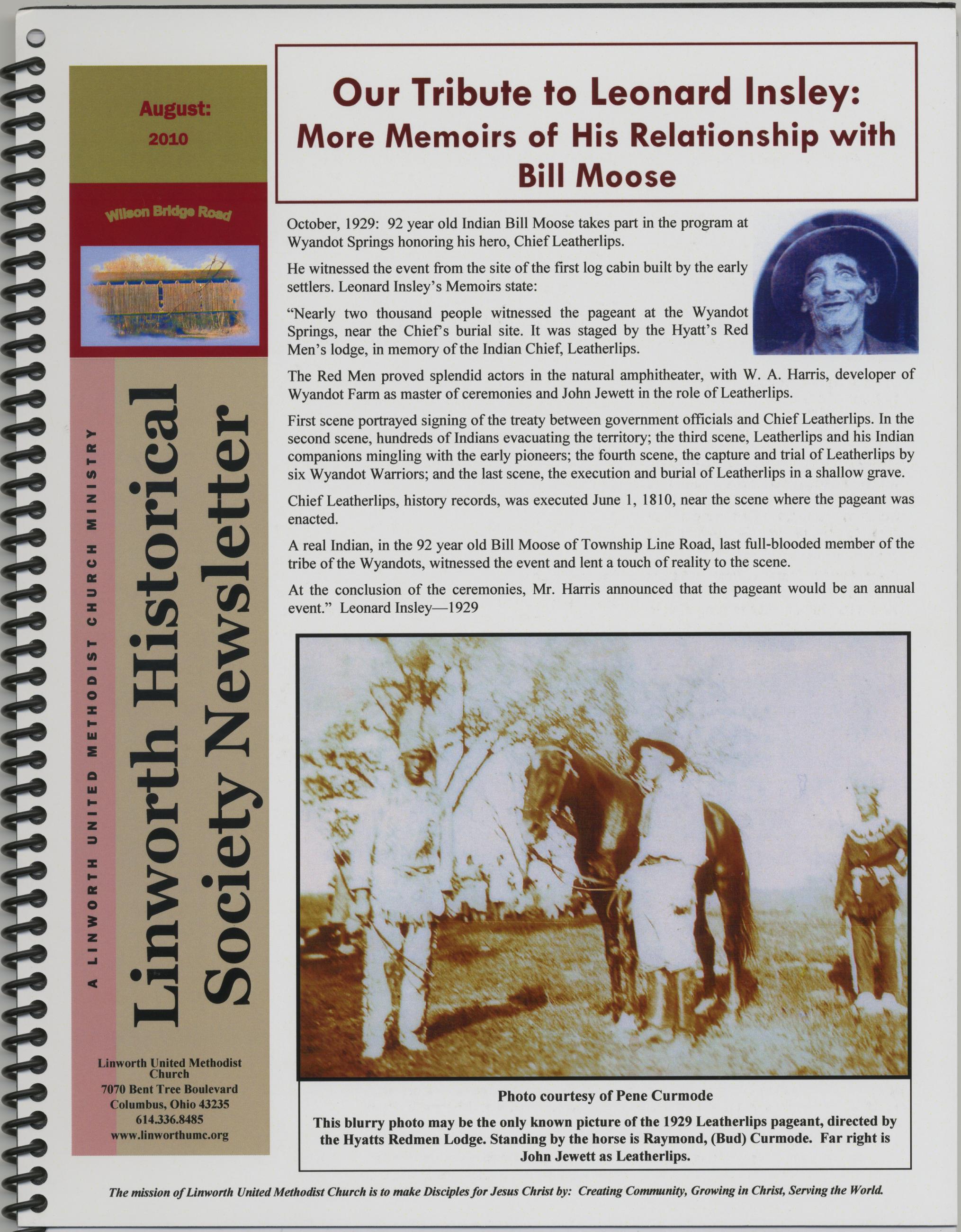 Our Tribute to Leonard Insley: More Memoirs of His Relationship with Bill Moose