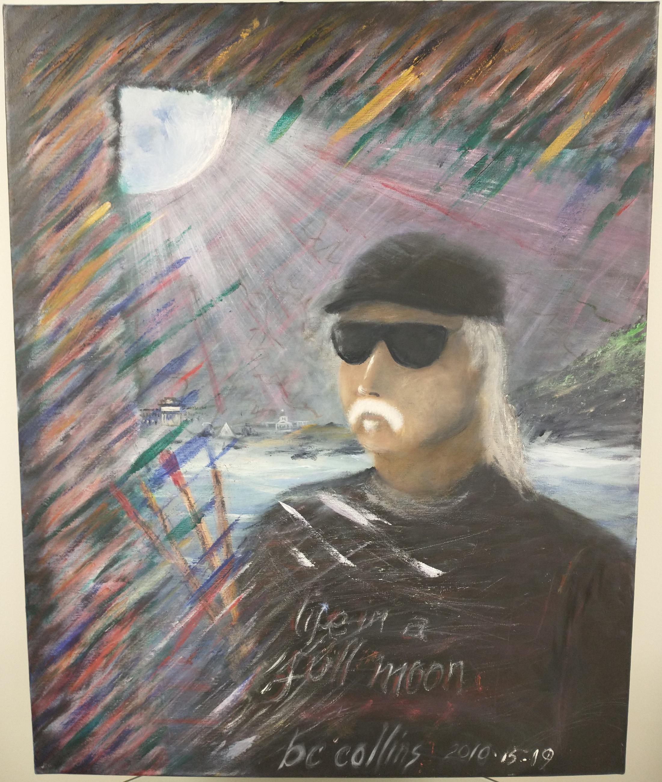 Painting Titled "Life in a Full Moon"