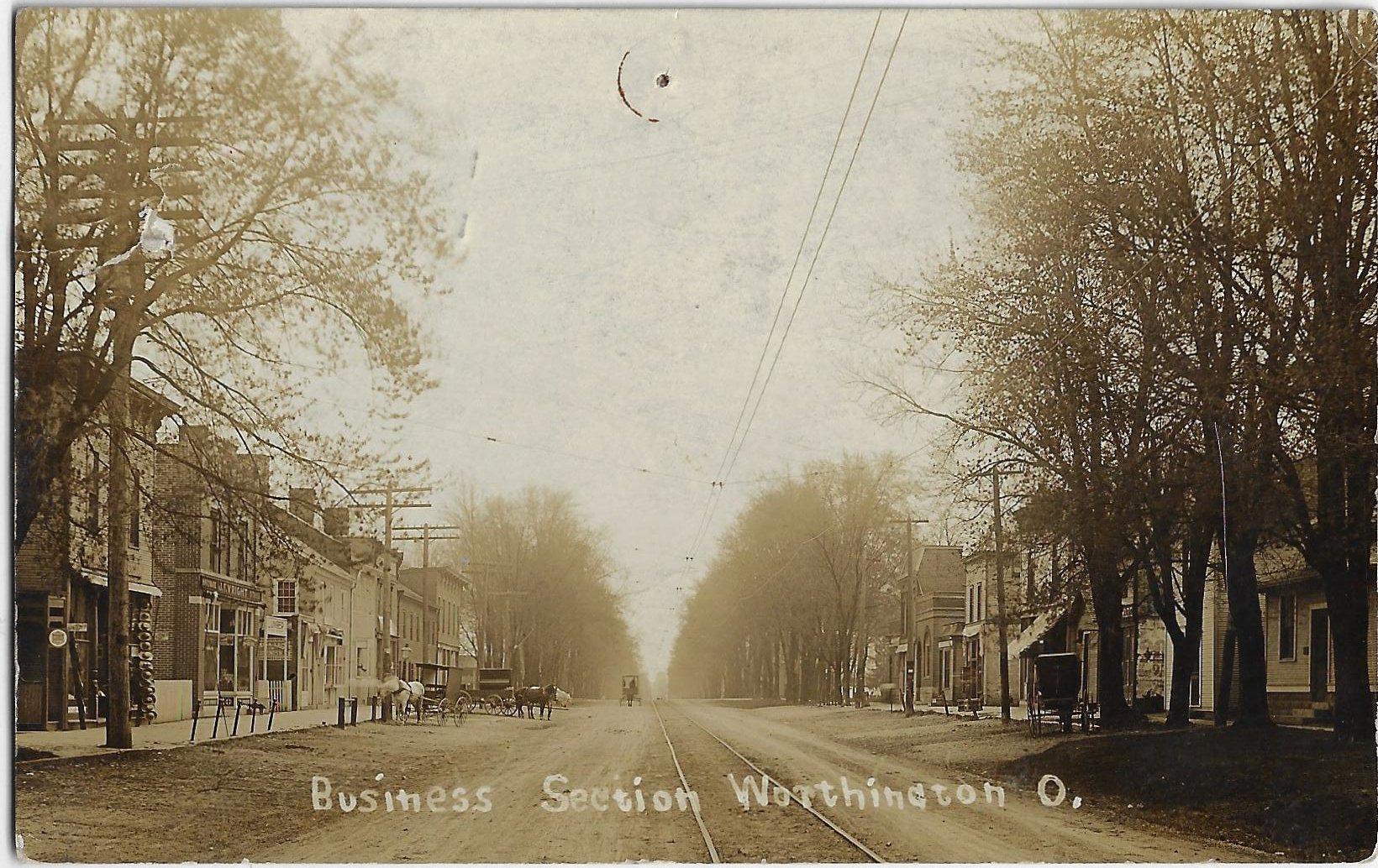 Photographic Postcard of Business Section on High Street