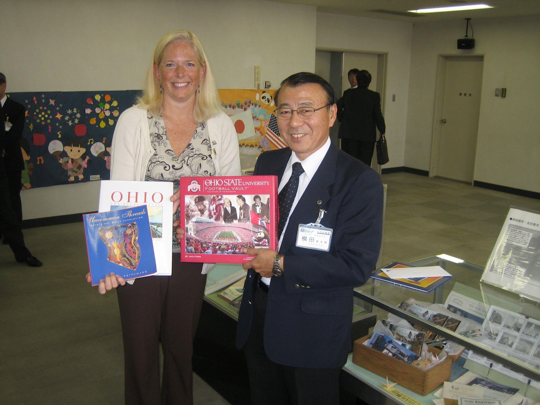 Photograph of Anne Brown at the Sayama Public Library