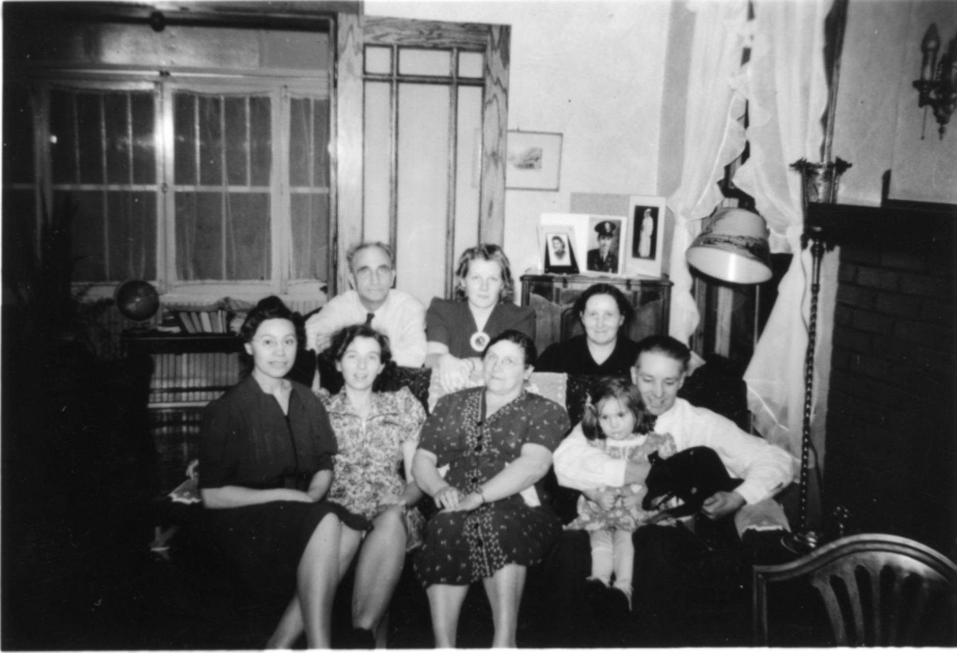 Photograph of Charles and Harriet Wing and Friends at 621 Morning Street