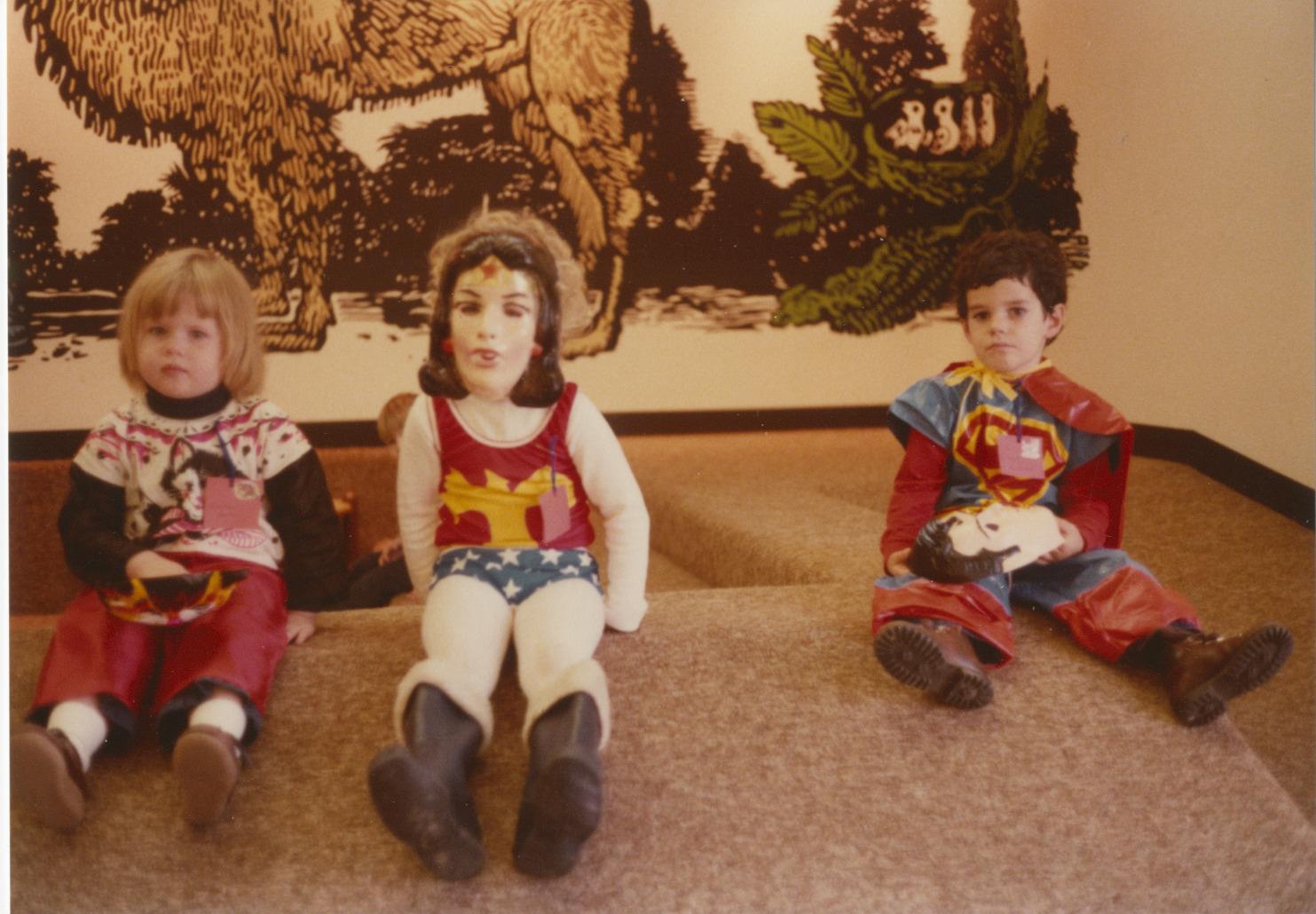 Photograph of Children in Costume at Halloween Storytime