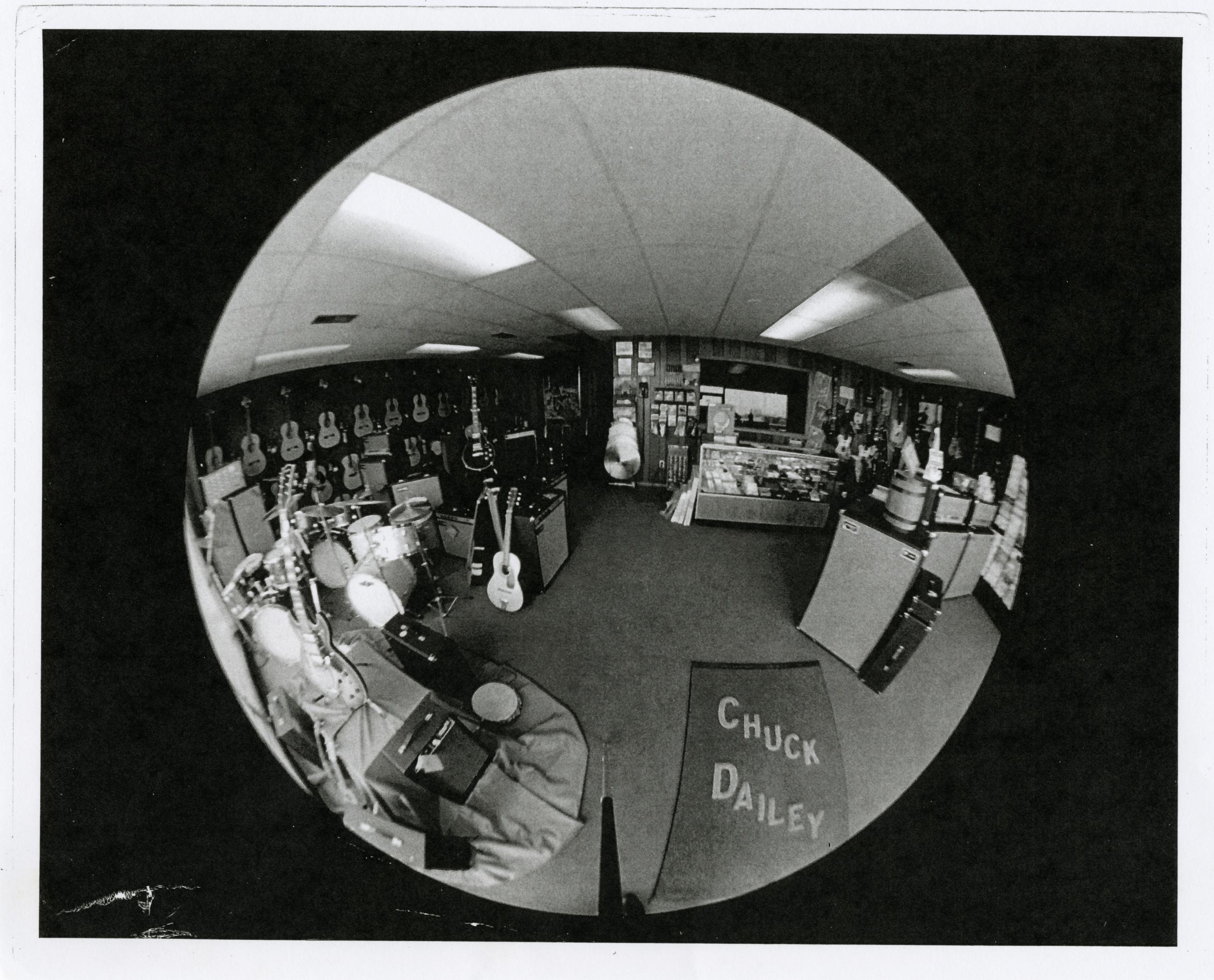 Photograph of Chuck Dailey's Guitar Center Interior