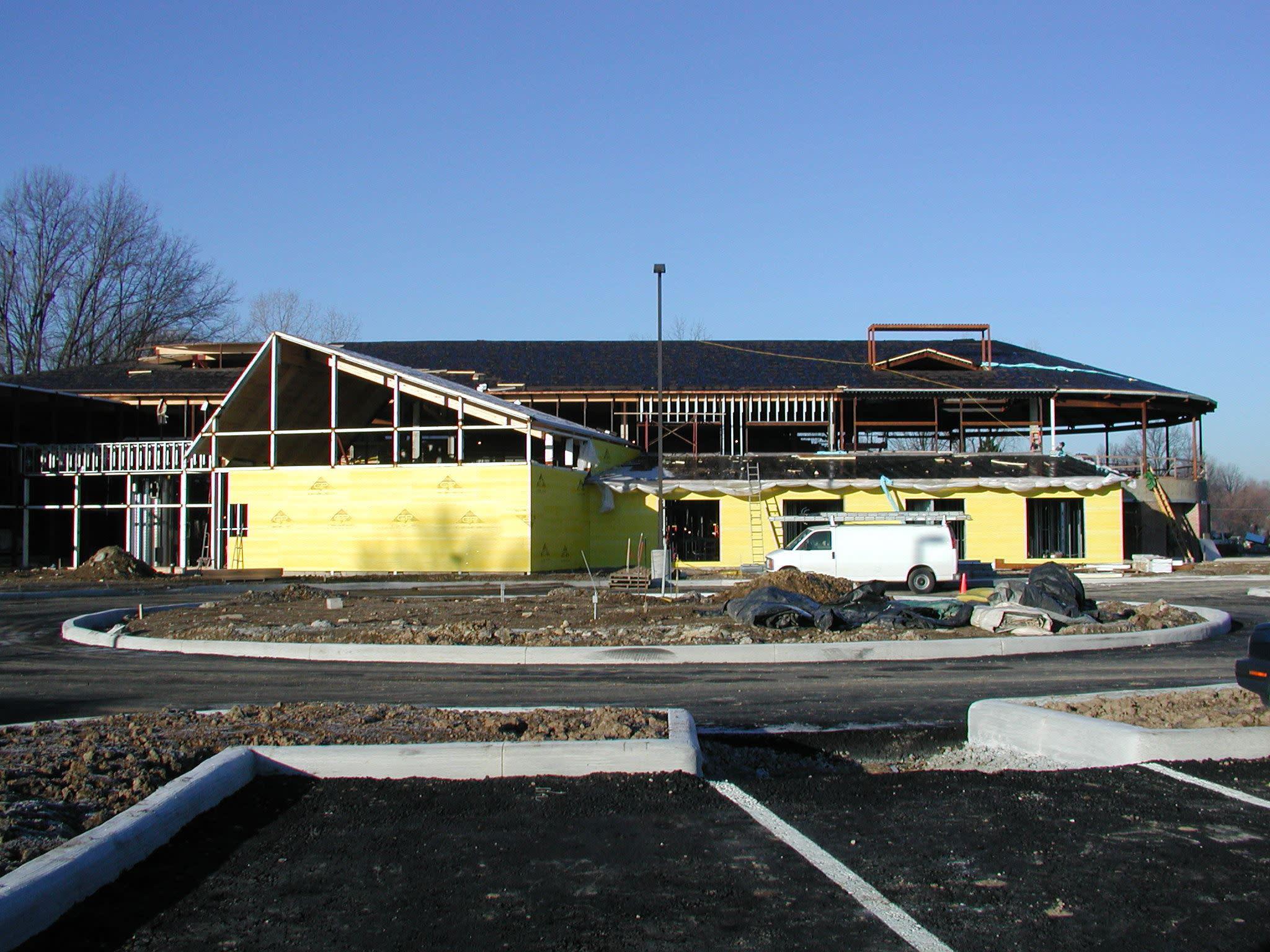 Photograph of Construction of Worthington Community Center Addition